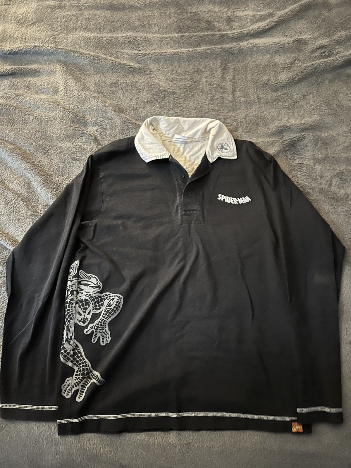 Vintage spiderman button up