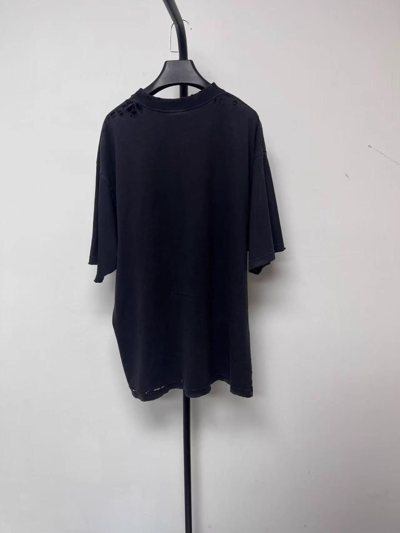Balenciaga Balenciaga logo print crewneck short tee black M Size US M / EU 48-50 / 2 - 2 Thumbnail