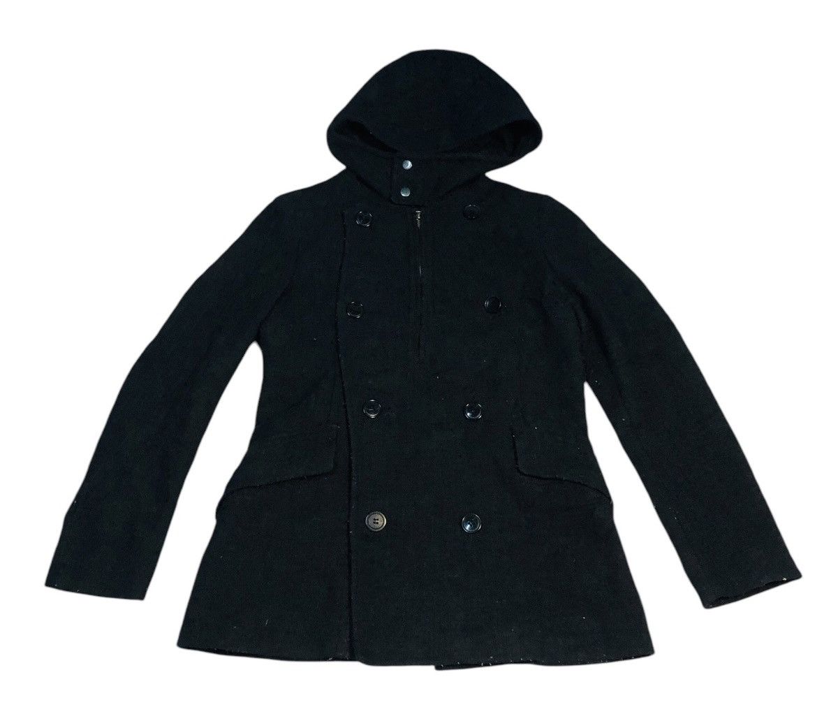 Zucca Archive Cabane de Zucca AW09 Hooded Wool Pea Coat (8) Size US M / EU 48-50 / 2 - 1 Thumbnail