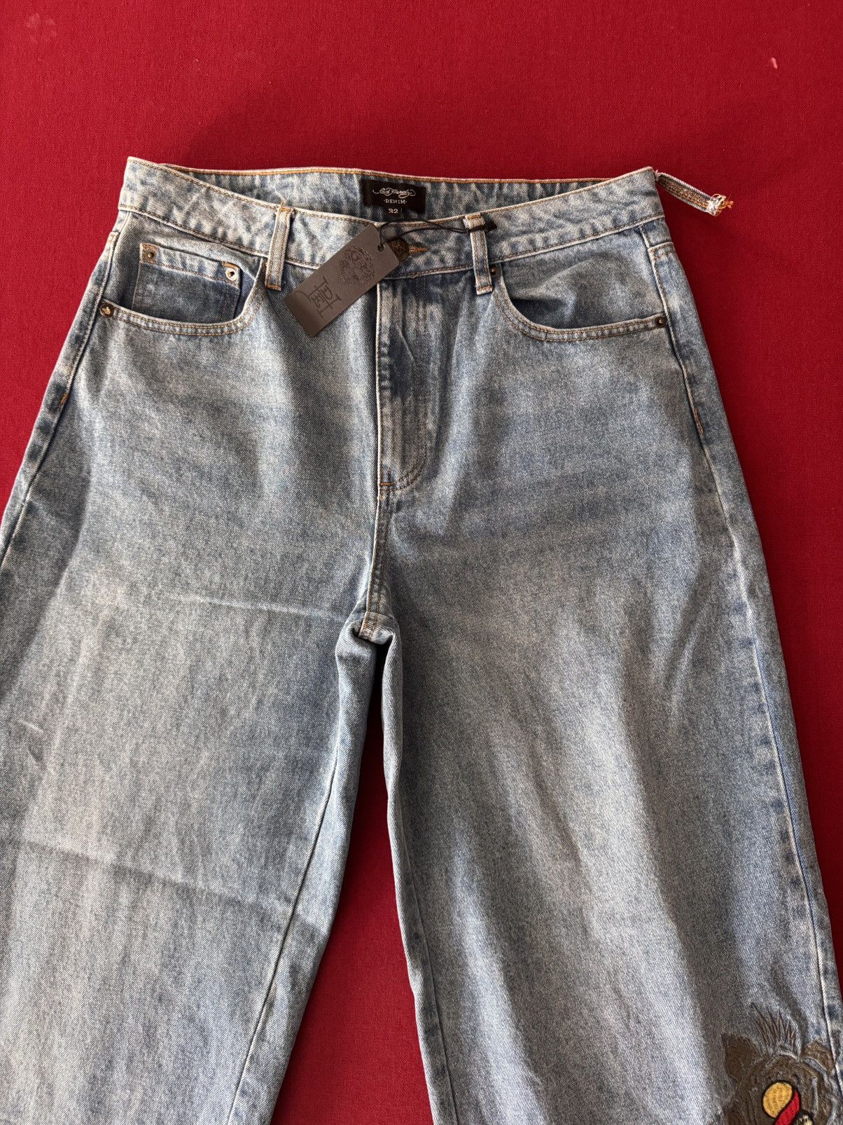 Ed Hardy × Vintage ED HARDY DENIM JEANS Size 32" / US 10 / IT 46 - 4 Thumbnail