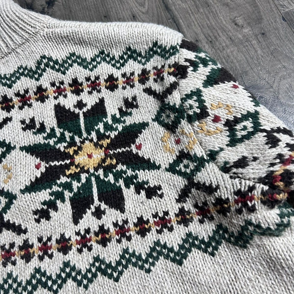 Polo Ralph Lauren Polo ralph lauren fair isle knit henley pullover sweater Size US XL / EU 56 / 4 - 8 Thumbnail