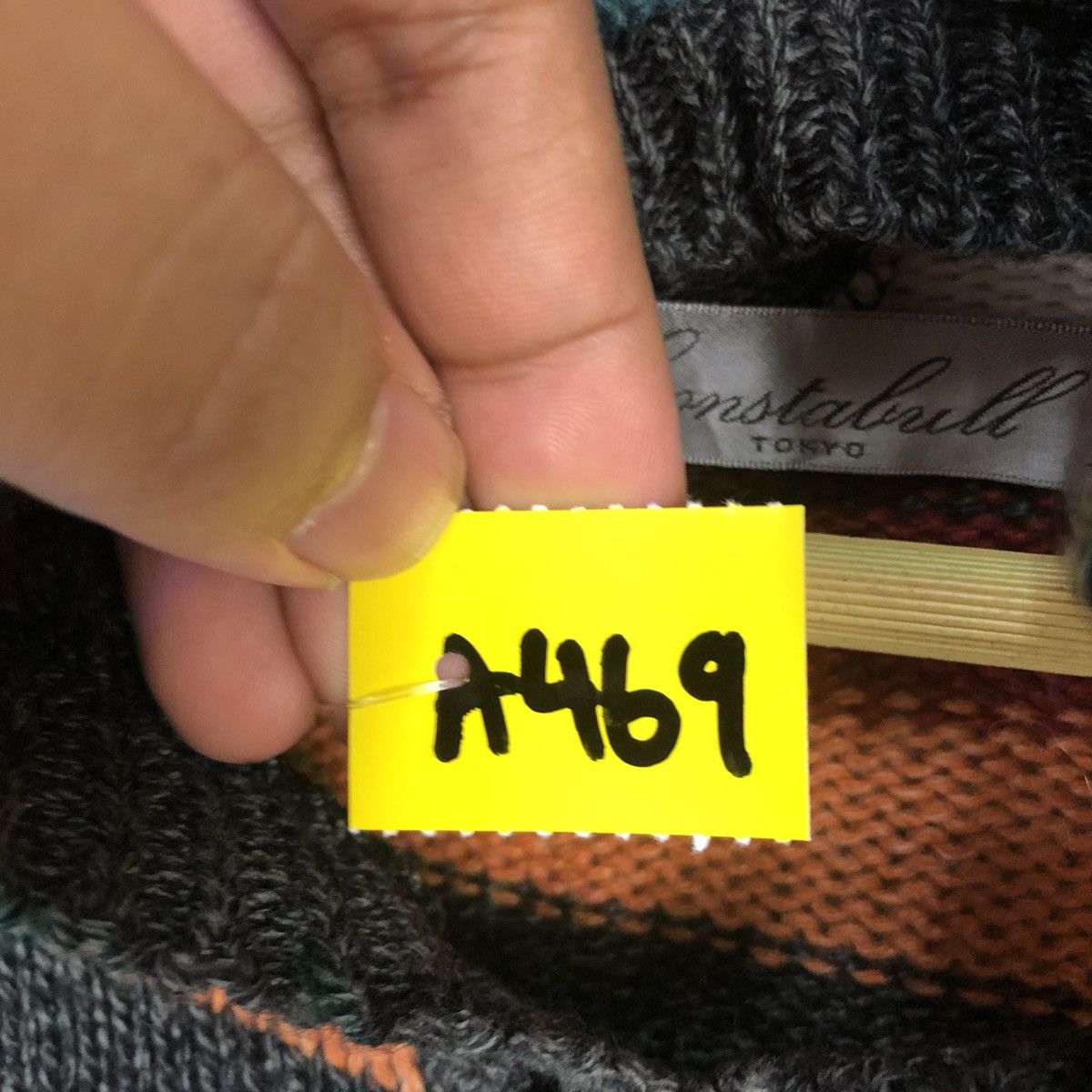 Japanese Brand CONSTABULL Multicolor stripe Hoodie Knitwear #A469 Size M / US 6-8 / IT 42-44 - 10 Thumbnail