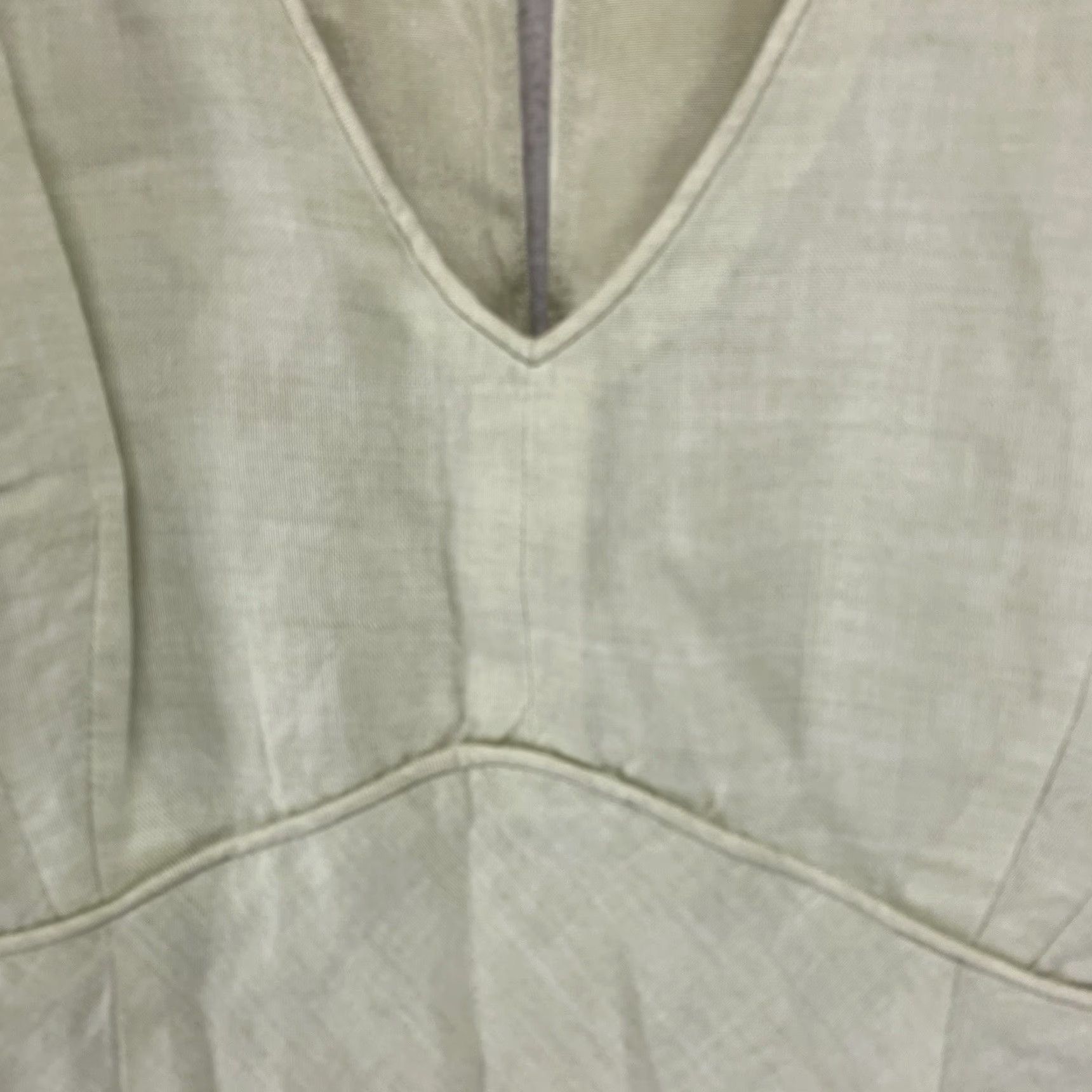 Loft VINTAGE LOFT Dress 4 Sleeveless A-Line Midi Light Pastel Green V-Neck Zip Women's Size S / US 4 / IT 40 - 6 Thumbnail