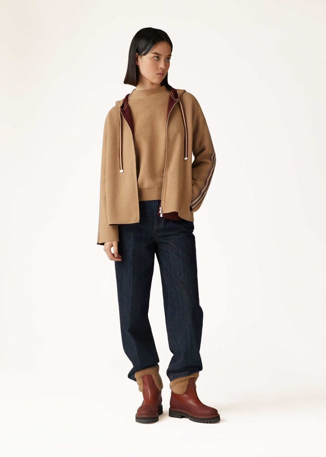 Loro Piana o1srvl11e0824 Suitcase Stripe Turtleneck Sweater in Brown Size XXL / US 16-18 / IT 52-54 - 3 Thumbnail