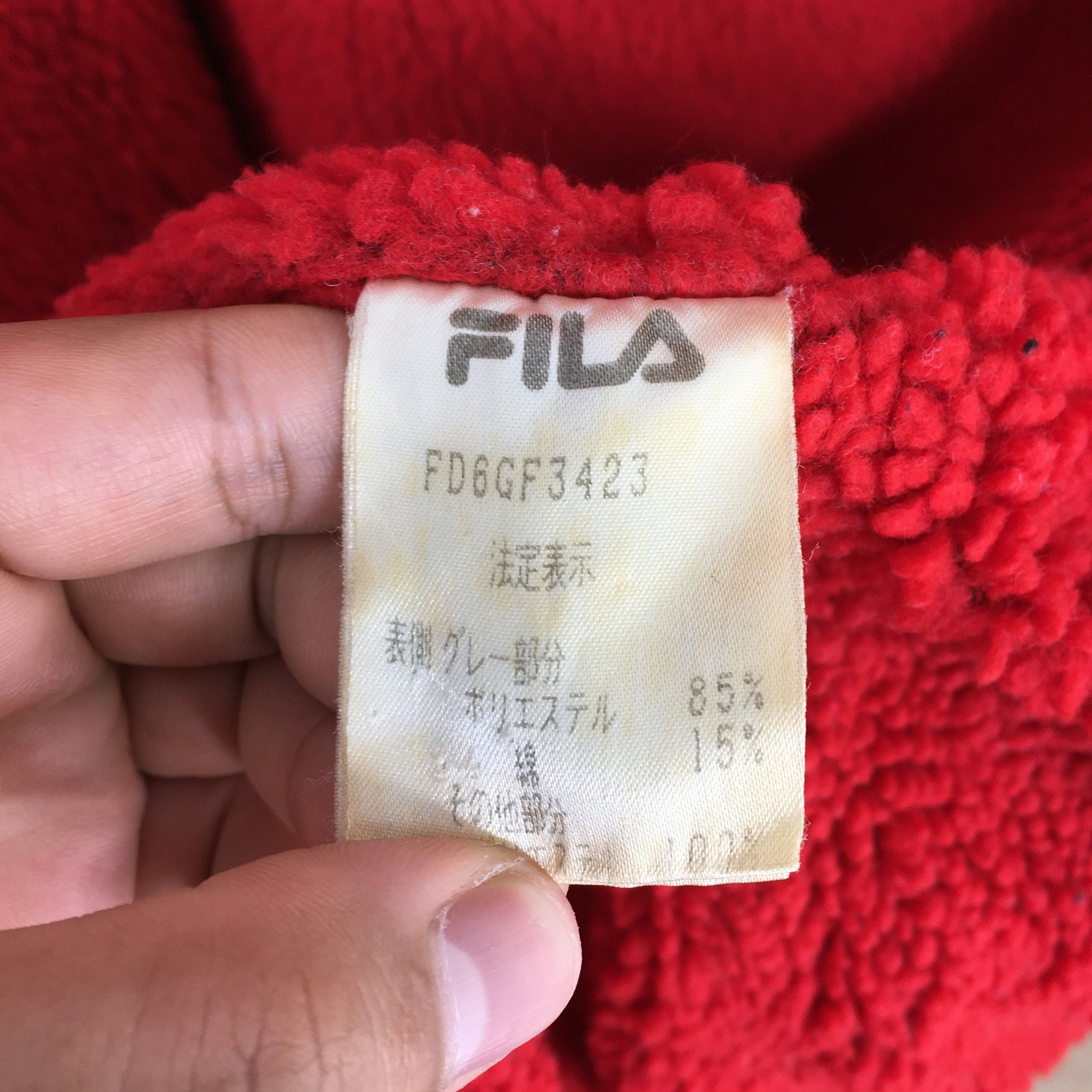 Fila Vintage 90's Fila Sherpa Hoodie Parka Winter Jacket XLarge Size US XL / EU 56 / 4 - 7 Thumbnail