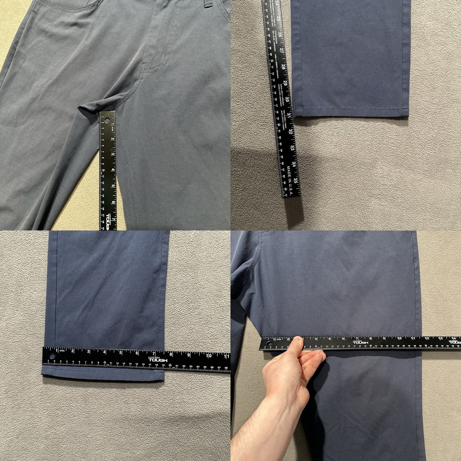 TravisMathew Travis Mathew Pants Mens 34 Blue 5-Pocket Golf Chino Stretch Size US 34 / EU 50 - 9 Thumbnail