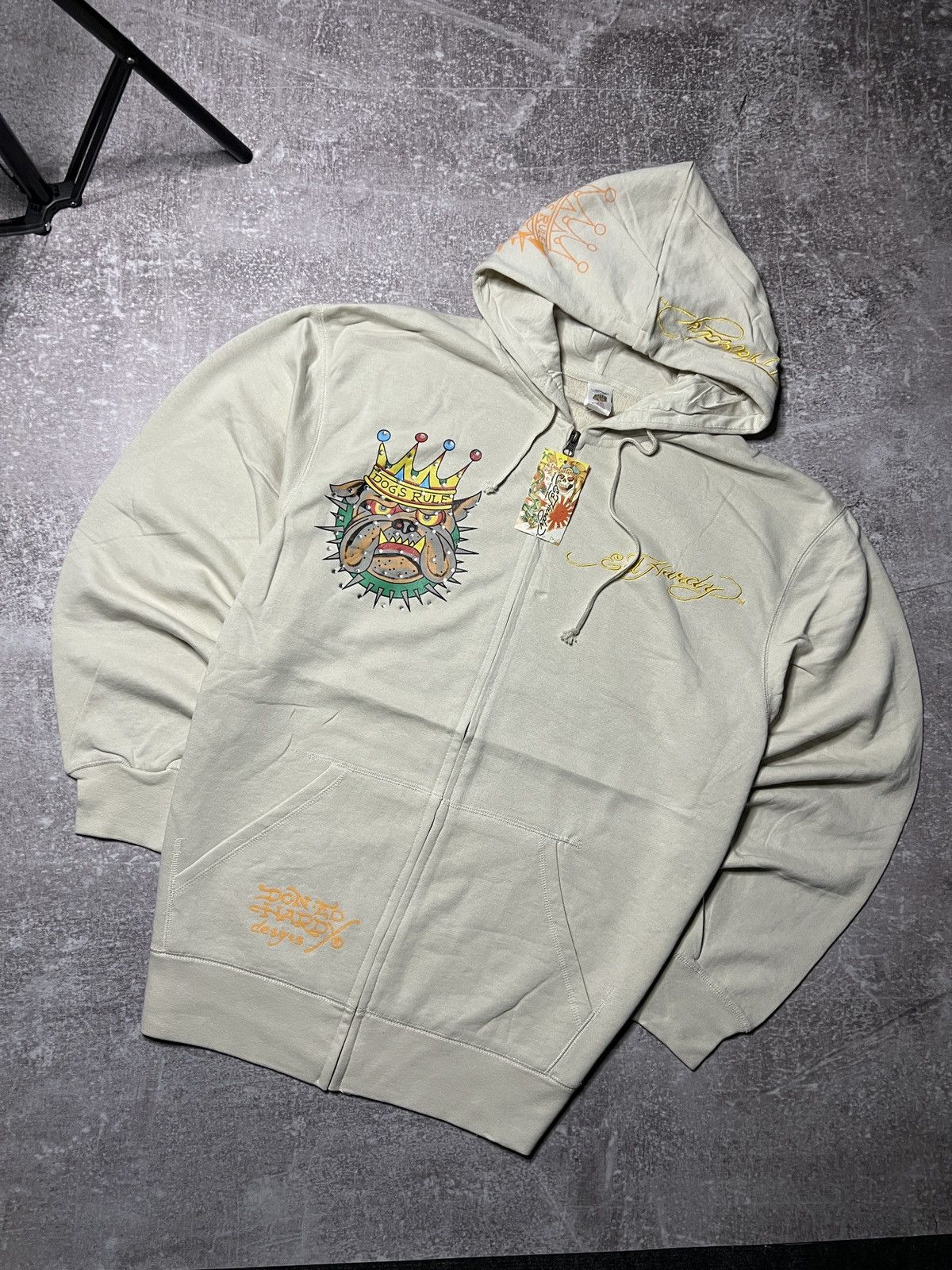 Ed Hardy Vintage Ed Hardy Zip Up Hoodie Size XXL Size US XXL / EU 58 / 5 - 1 Thumbnail