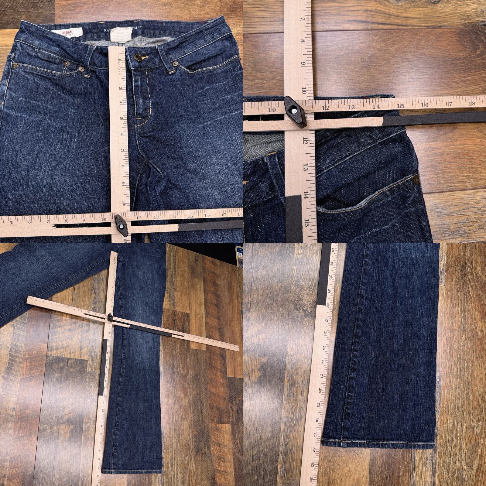 Banana Republic Banana Republic Jeans Women 6 Bootcut Low Rise Stretch Denim 5-Pocket City Blue Regular Length Inseam 31.5 in Size 28" / US 6 / IT 42 - 8 Thumbnail