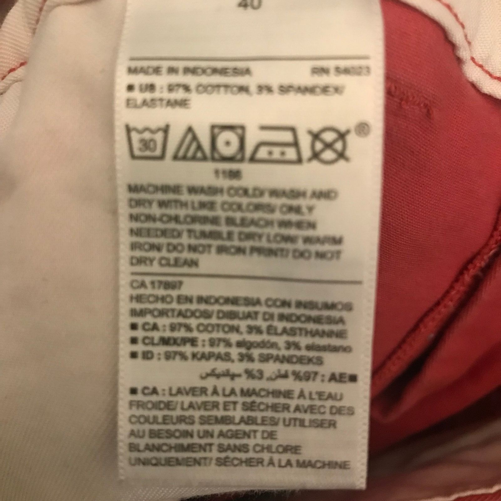 Old Navy OLD NAVY Ultimate Slim Shorts Men’s 40 Berry Red Rn# 54023 Size US 40 / EU 56 - 4 Thumbnail