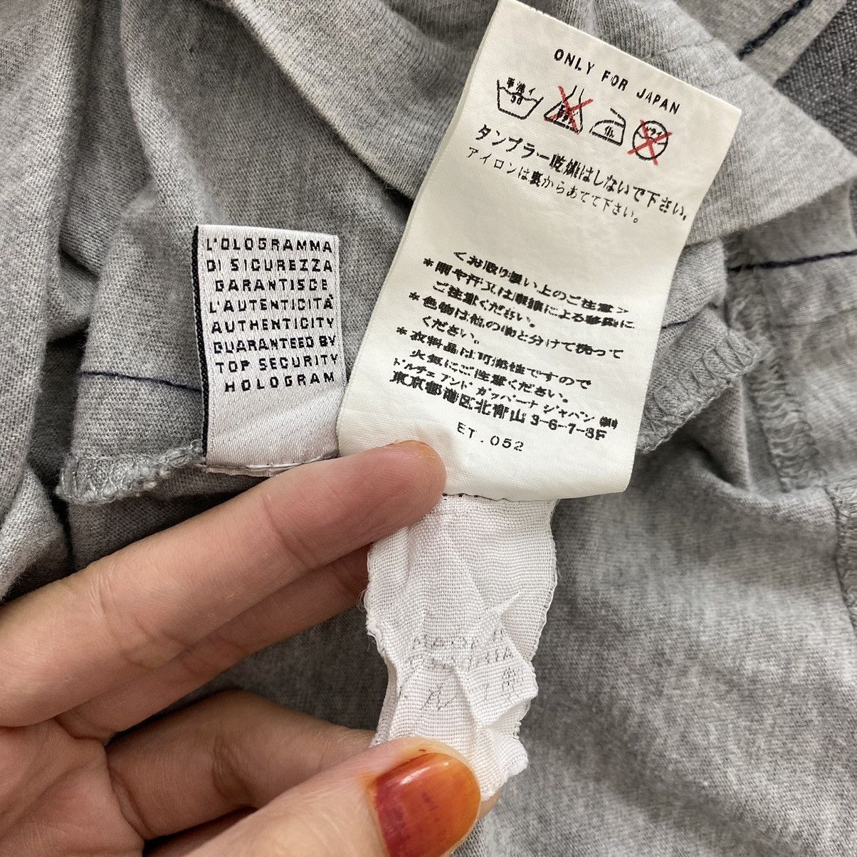 Dolce & Gabbana DOLCE & GABBANA D&G V-neck Style Slim Grey Short Sleeve Size L / US 10 / IT 46 - 6 Thumbnail