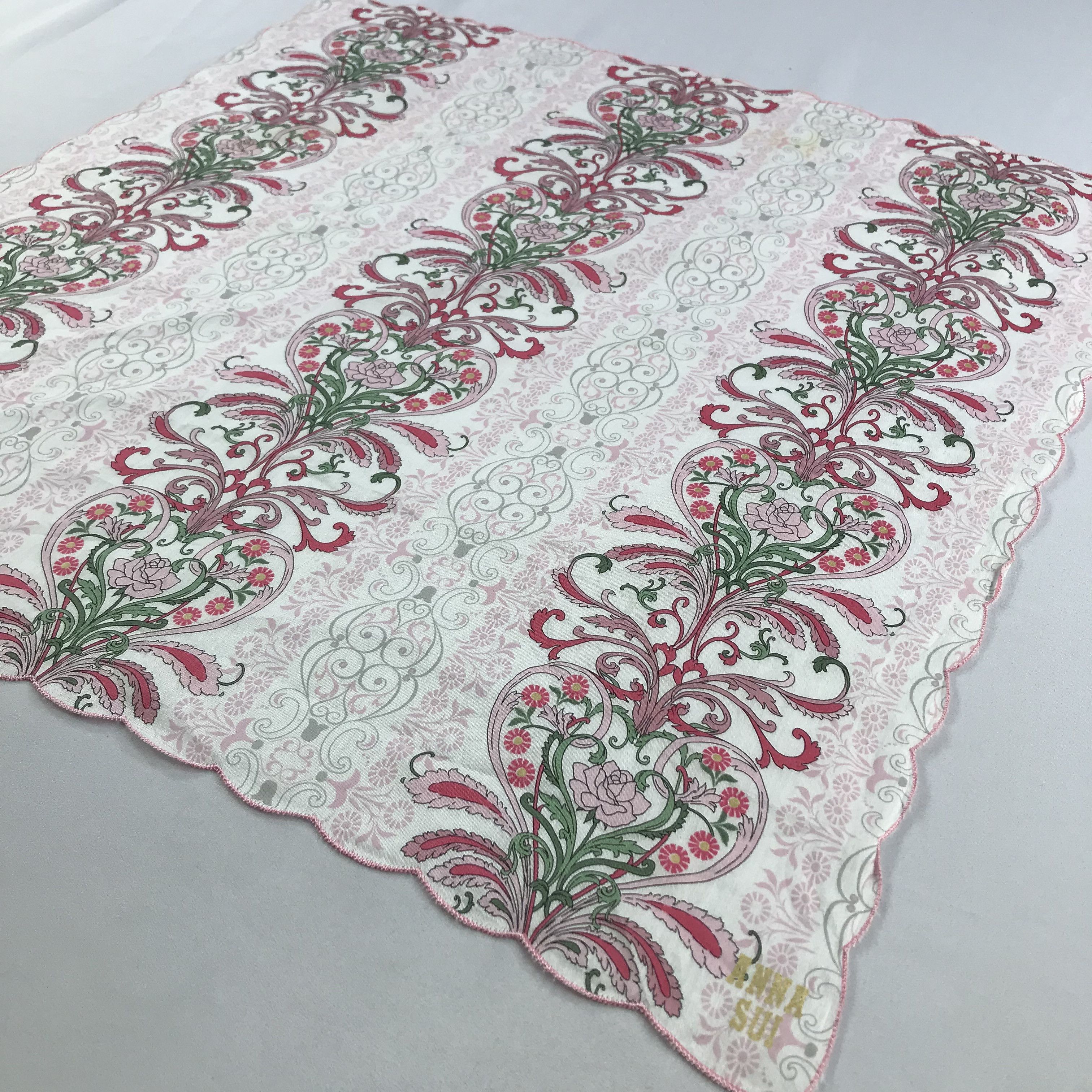 Anna Sui × Vintage Anna Sui Bandana / Handkerchief / Neckerchief - S2677 Size ONE SIZE - 2 Thumbnail