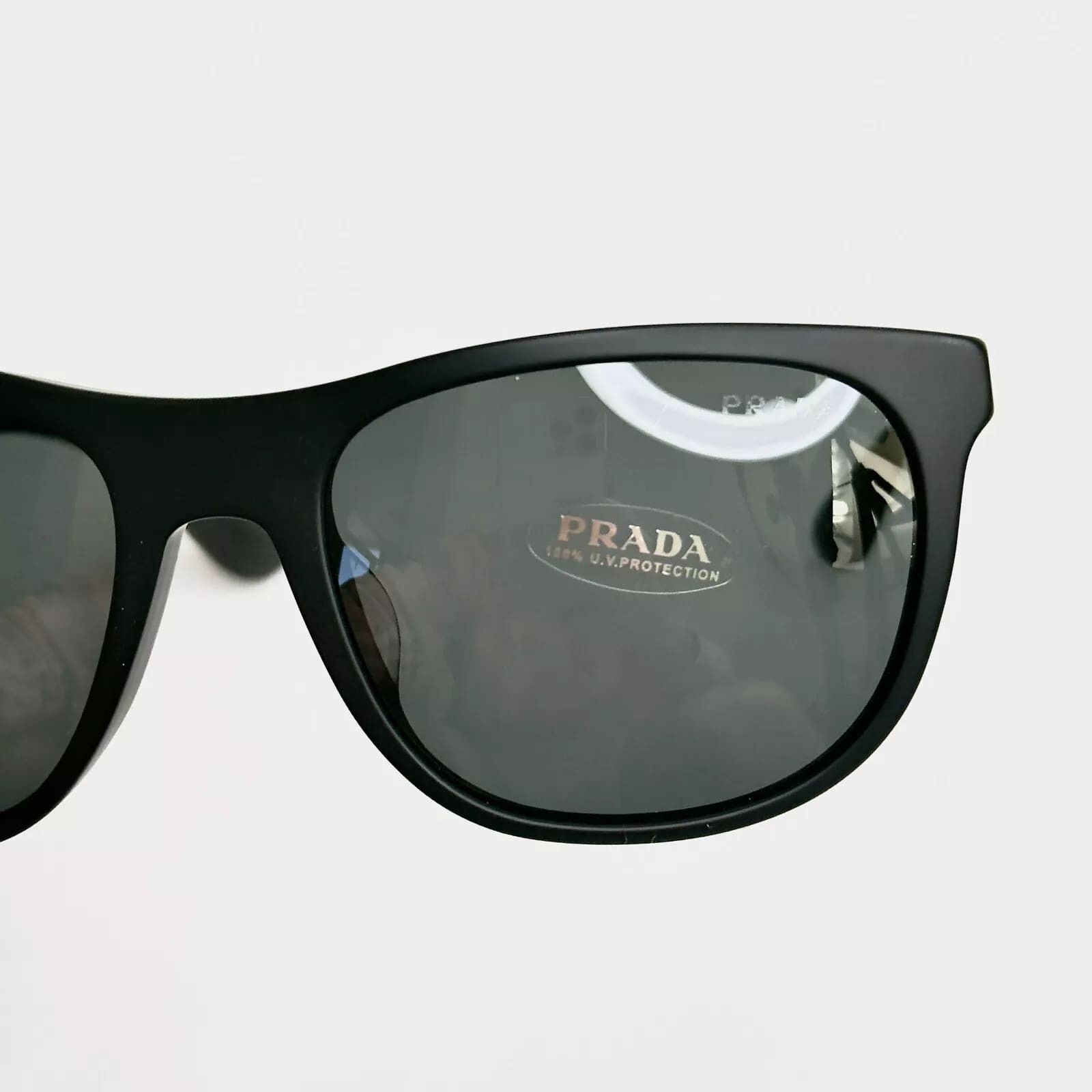 Prada PRADA SPR 04S Square Matte Black Sport Sunglasses PR04SSF Size ONE SIZE - 6 Thumbnail