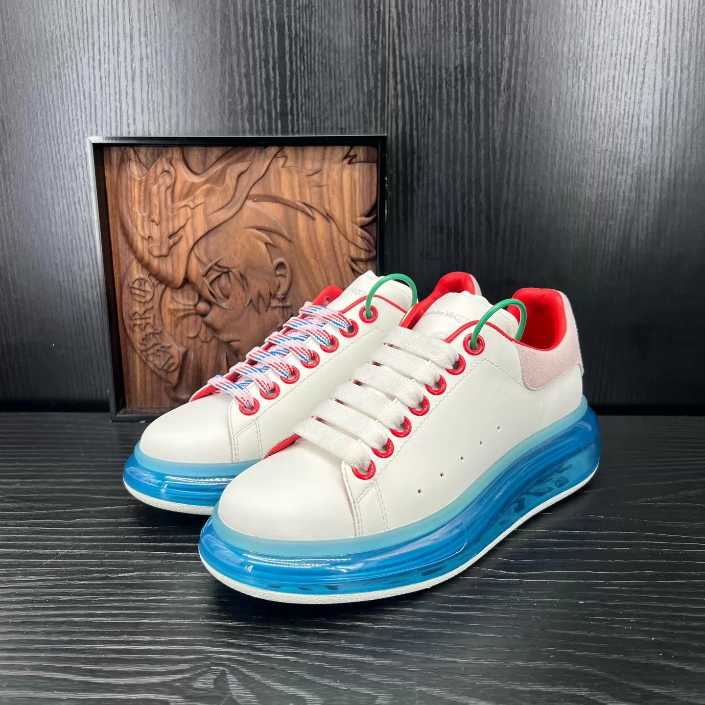Alexander McQueen McQ white blue air 37.5 sneakers Size US 7 / IT 37 - 1 Thumbnail