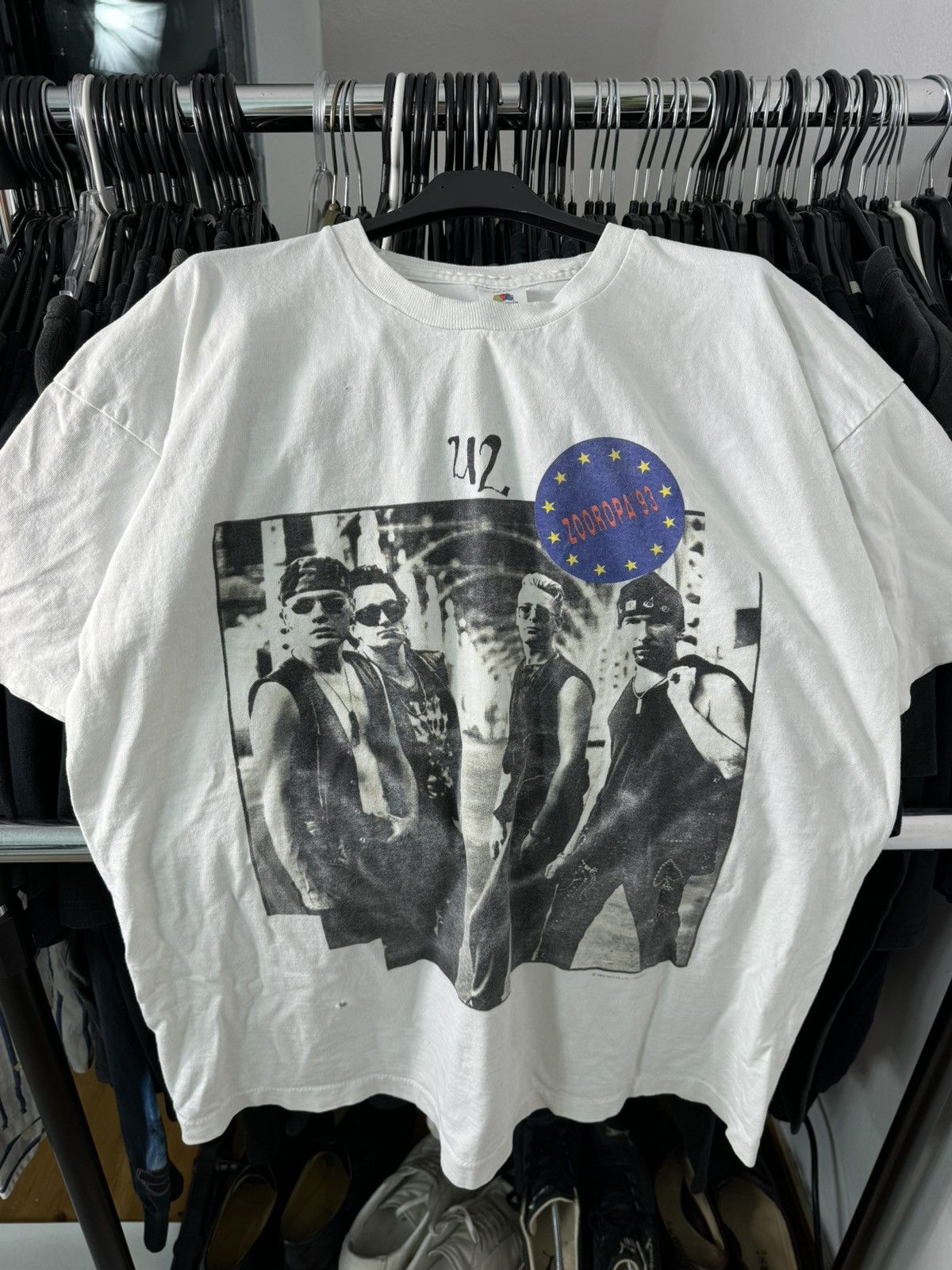 Band Tees × Vintage Vintage U2 Zooropa 1993 Europe Tour Single Stitch XL 90s Size US XL / EU 56 / 4 - 1 Thumbnail