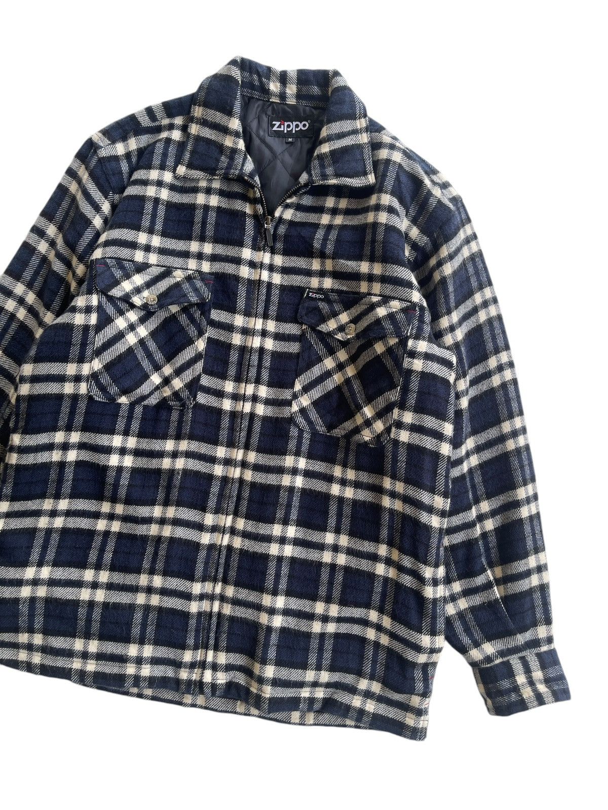 Japanese Brand Vintage Zippo Checked Flannel Quilted Jacket Size US M / EU 48-50 / 2 - 5 Thumbnail
