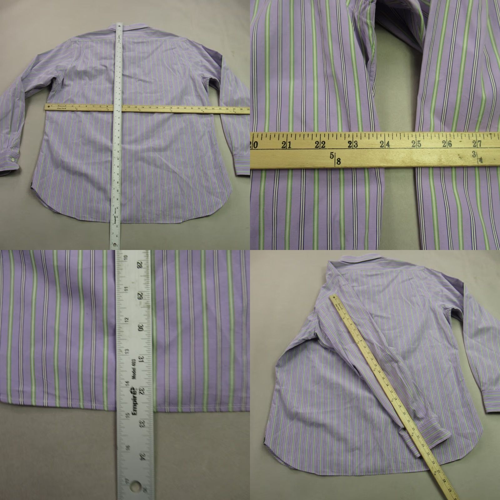 Polo Ralph Lauren Polo Ralph Lauren Shirt Mens 17 Long Sleeve Button Front Andrew Purple Stripes Shirt Mens 17 Long Sleeve Button Front Andrew Purple Stripes Size US L / EU 52-54 / 3 - 8 Thumbnail