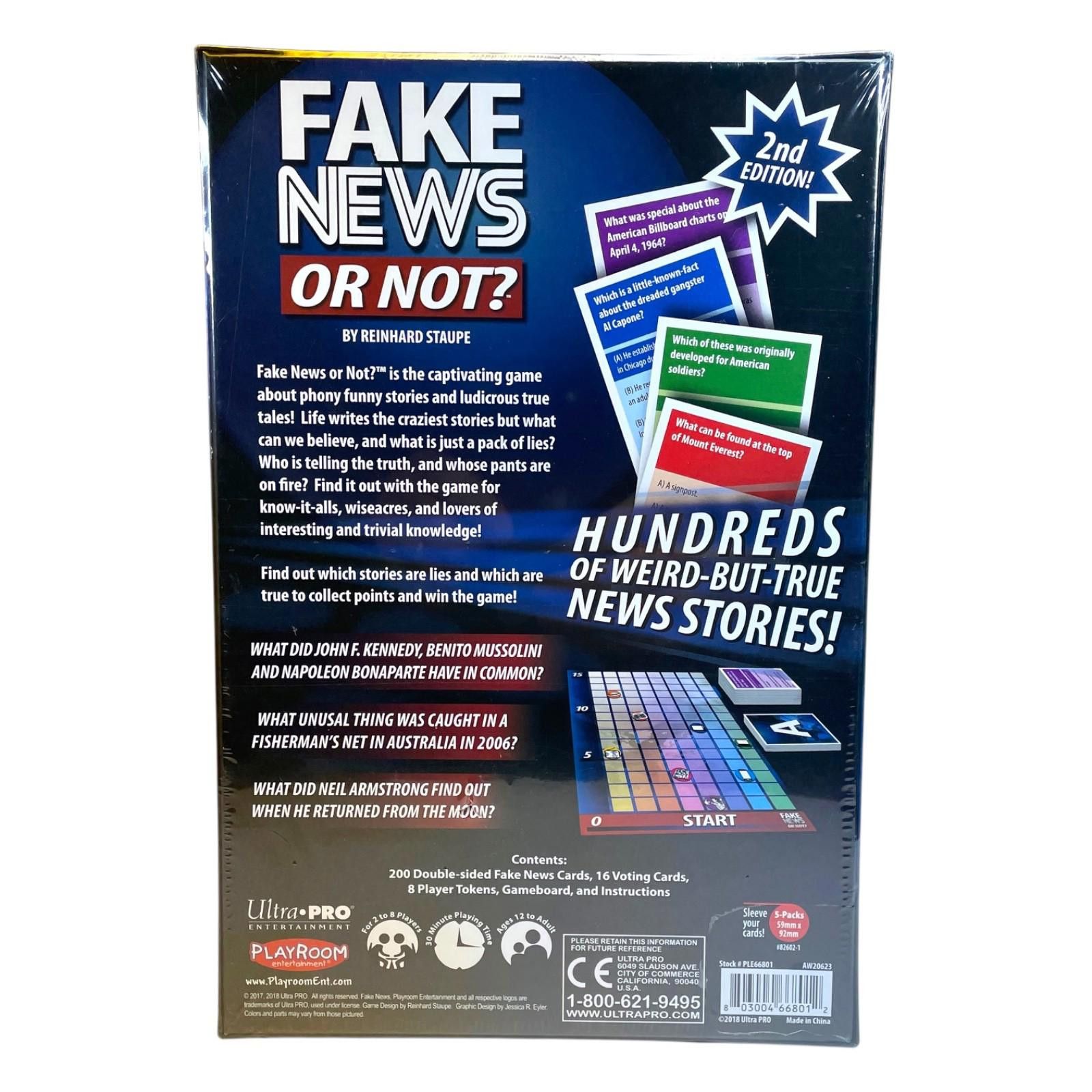 Other Fake News or Not Party Game New Sealed Playroom Humor Size ONE SIZE - 2 Thumbnail
