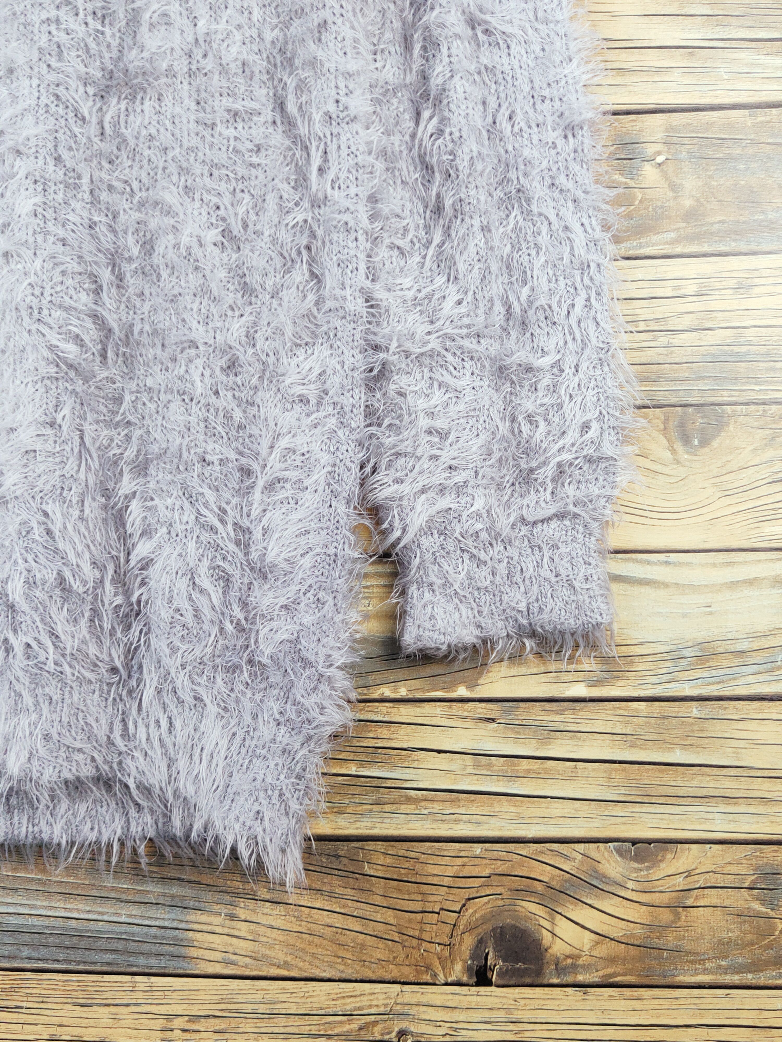 Japanese Brand Durer Dark Gray Shag Shaggy Fur Mohair Knitwear #W1173 Size M / US 6-8 / IT 42-44 - 6 Thumbnail