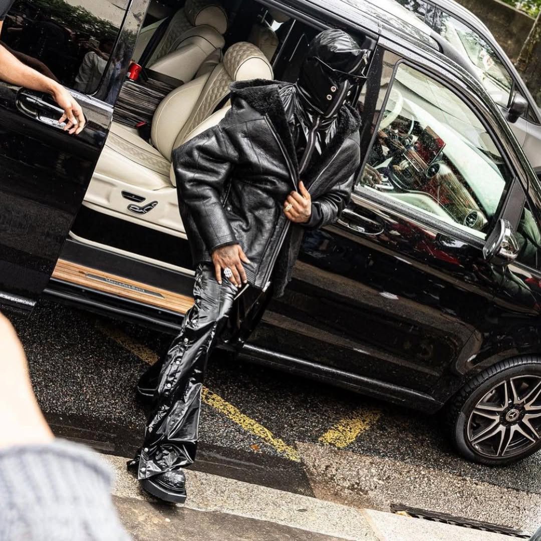 Rick Owens Drkshdw *NEW* PUSHER PANTS BLACK COATED $1,530 Size US 30 / EU 46 - 7 Thumbnail