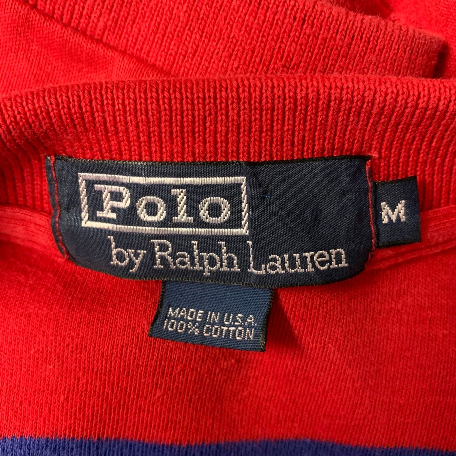 Ralph Lauren RALPH LAUREN Size M Navy Red Logo Cotton Mini Collar Polo Size US M / EU 48-50 / 2 - 4 Thumbnail