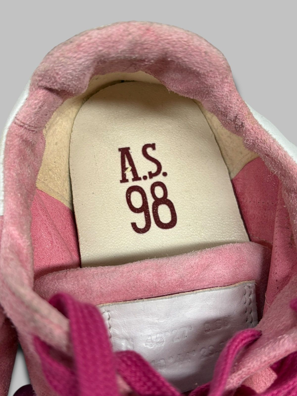 A.S.98 A.S 98 Suede Leather Pink Sneakers Size US 7 / EU 40 - 15 Thumbnail
