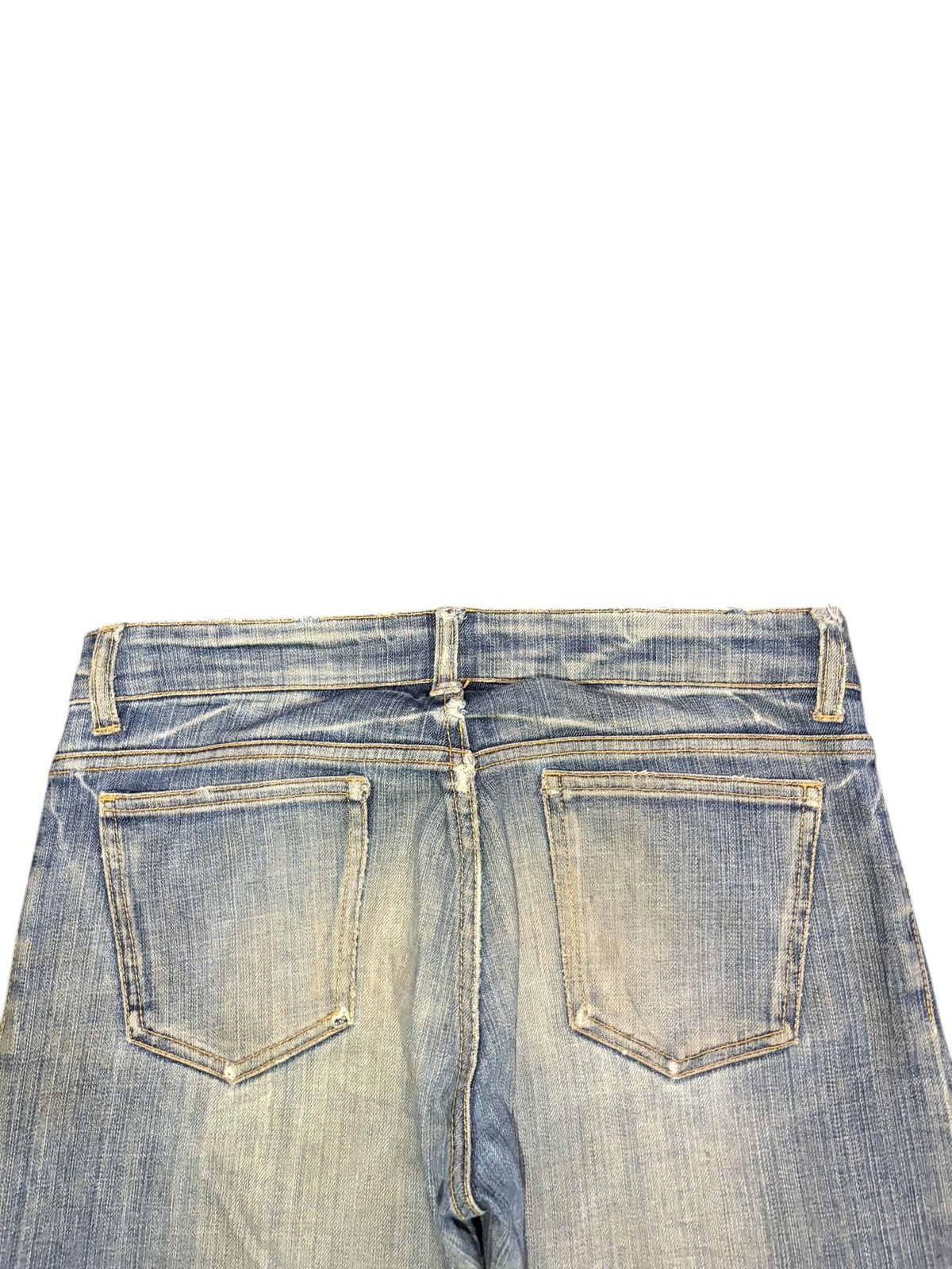 Hysteric Glamour Vintage Japanese Brand Distress Low Rise Flare Jeans Size 30" / US 8 / IT 44 - 4 Thumbnail