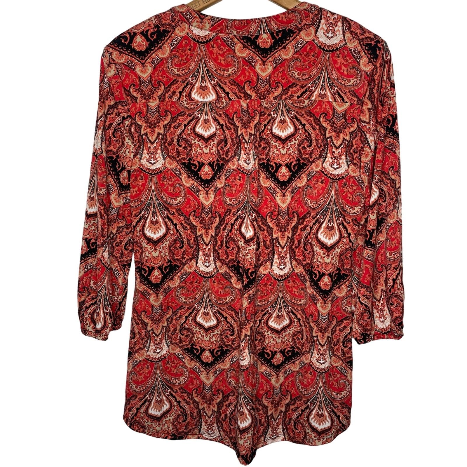 Other Roz & Ali Paisley Blouse Size M / US 6-8 / IT 42-44 - 3 Thumbnail