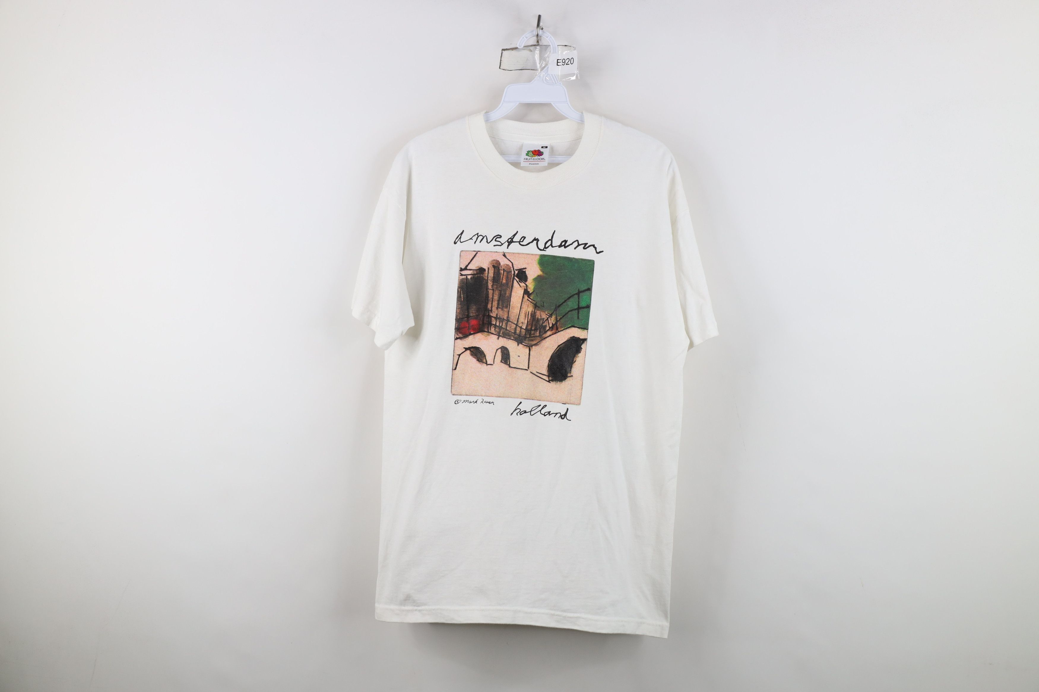 Vintage Vintage 90s Art Amsterdam Holland Short Sleeve T-Shirt Size US M / EU 48-50 / 2 - 1 Thumbnail