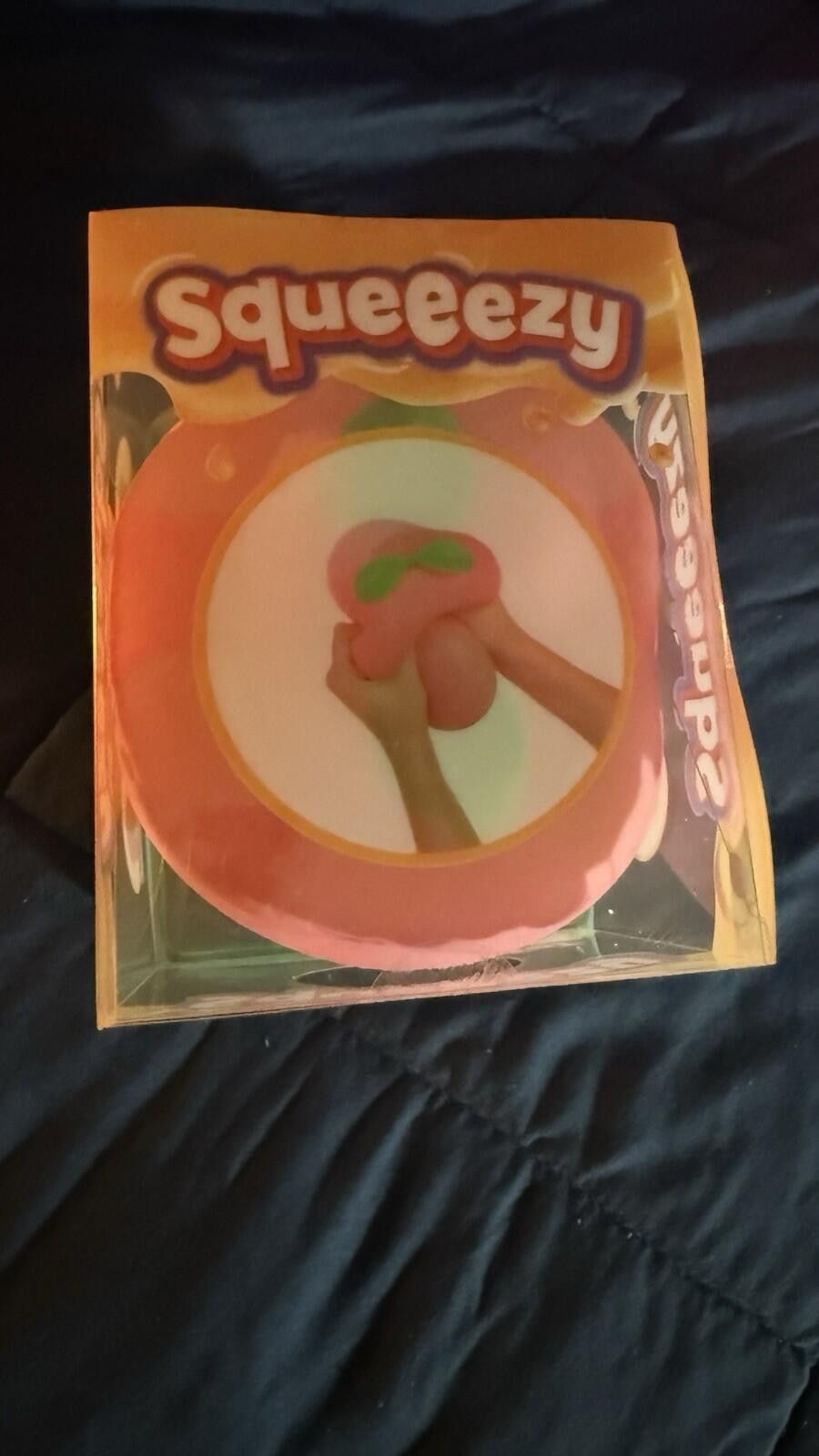 Other Sunny Days Jumbo Squeezy Peach Squishy Stress Sensory Fun Size ONE SIZE - 4 Thumbnail