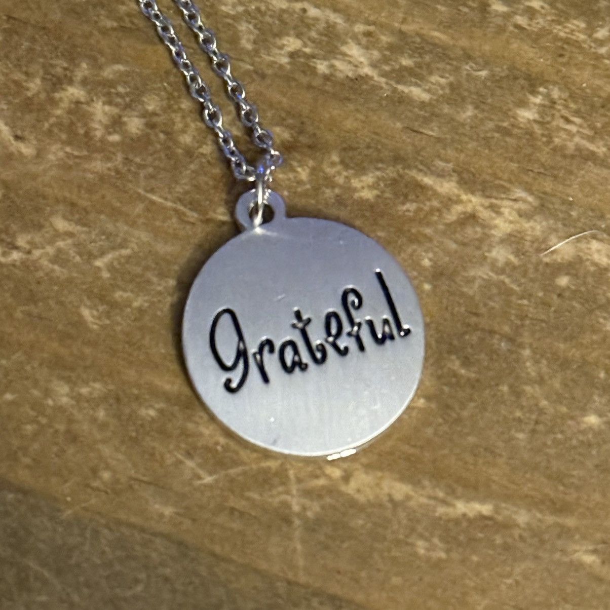 Other Make a Wish silver tone Grateful pendant necklace Size ONE SIZE - 4 Thumbnail