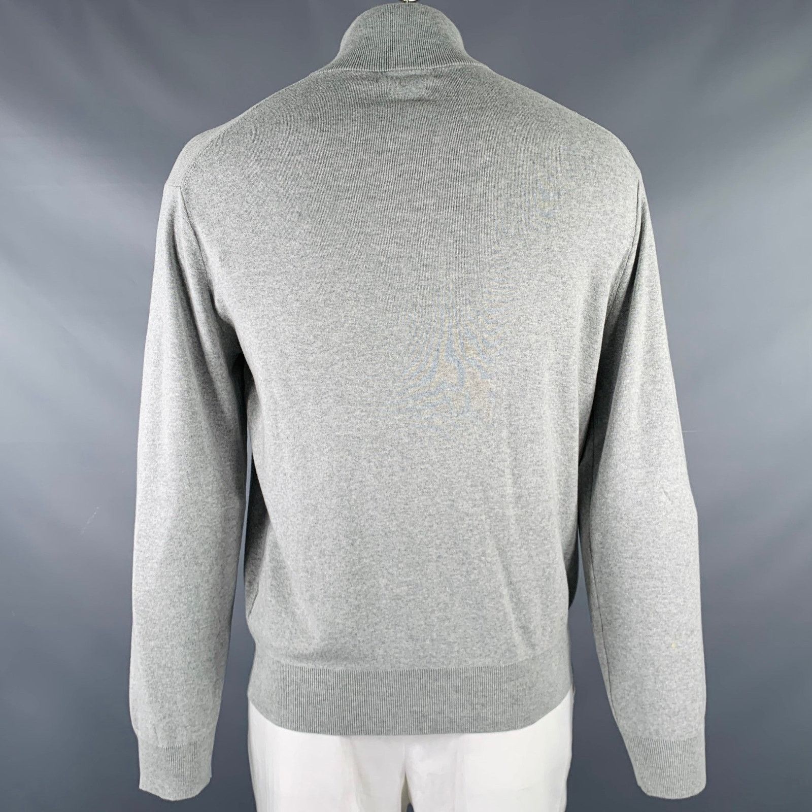 Polo Ralph Lauren Size L Grey Heather Cotton 1/4 Zip Pullover Size US L / EU 52-54 / 3 - 4 Thumbnail