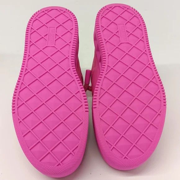 Valentino Valentino One Stud XL Fuchsia Leather Sneakers -EU37.5/US7.5 Size US 7.5 / IT 37.5 - 14 Thumbnail