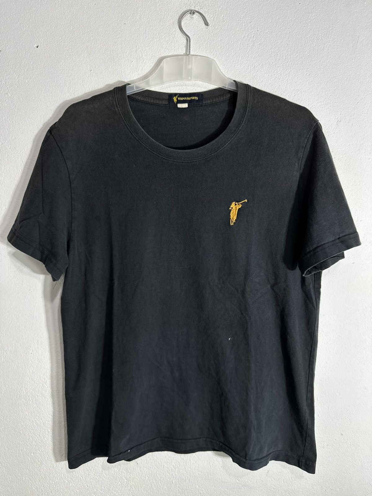 Polo Ralph Lauren × Ralph Lauren × Vintage Trashed Faded WHPOLOSPORTS t-shirt tee basic yellow logo Size US M / EU 48-50 / 2 - 2 Thumbnail