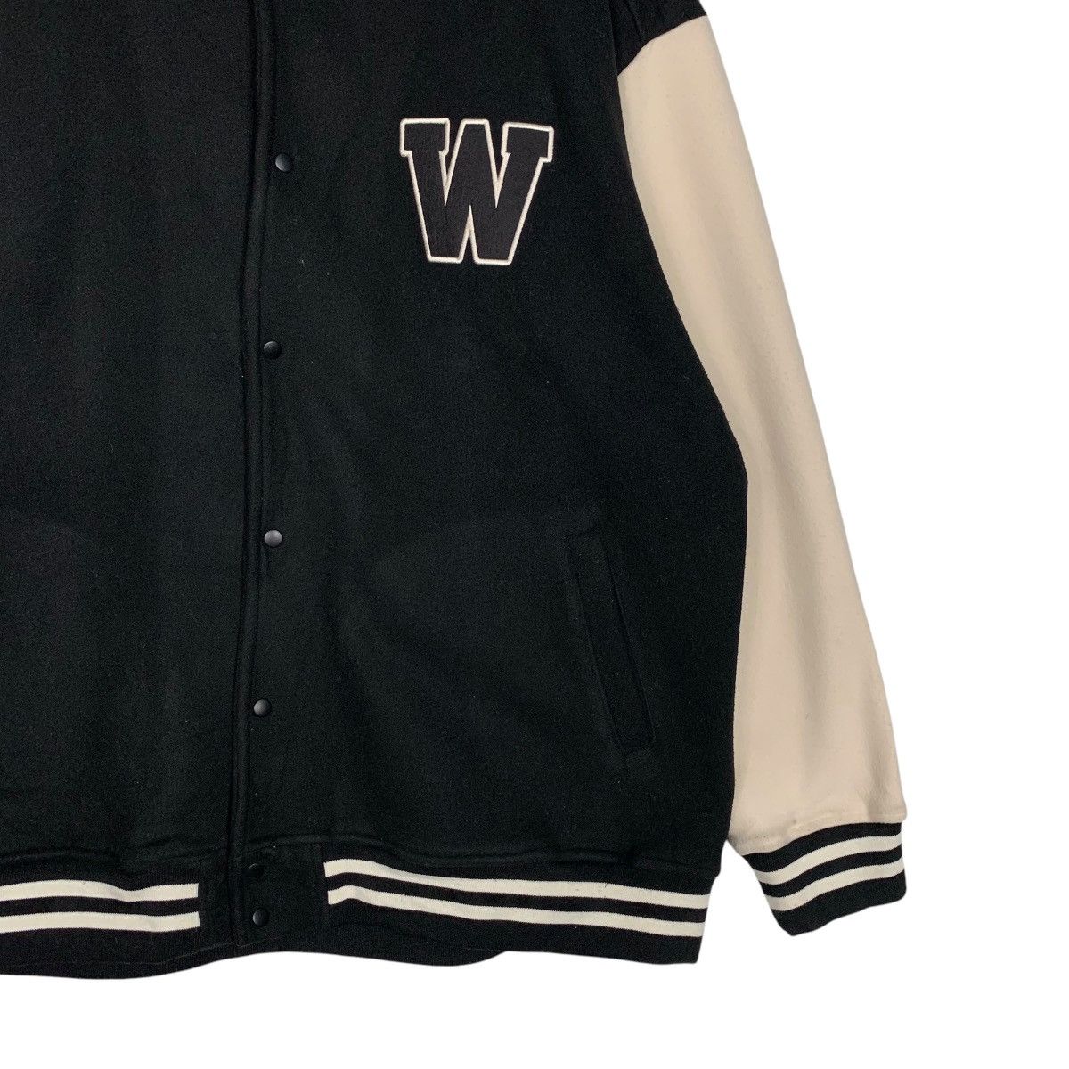 Japanese Brand DENIFITS Classic Style Varsity Jacket #2697-C121 Size US XXL / EU 58 / 5 - 4 Thumbnail