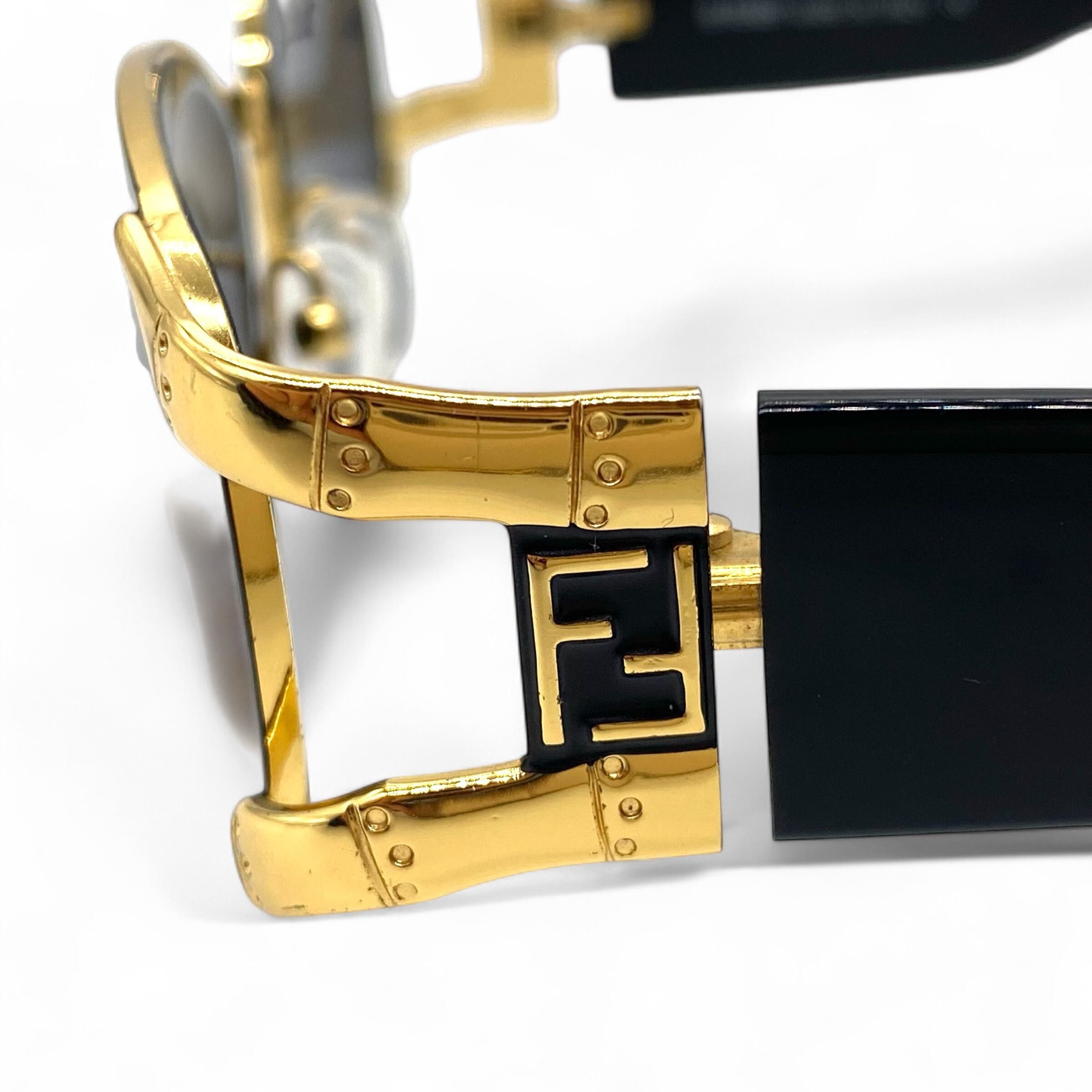 Fendi Vintage FENDI Eyewear Sunglass Gold Frame Size ONE SIZE - 7 Thumbnail