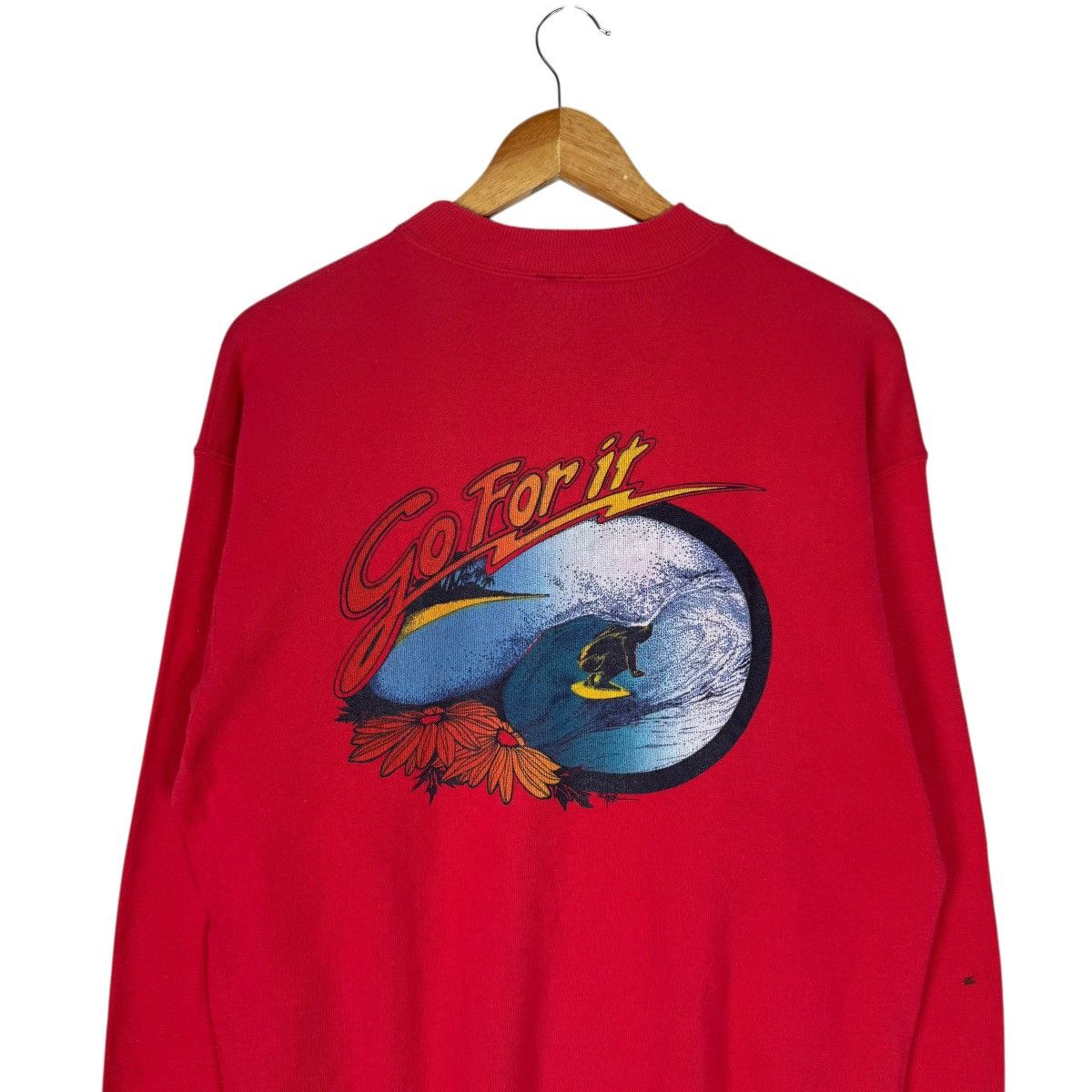 Ron Jon Surf Shop 🌟90s GO FOR IT SURFING CREWNECK SWEATSHIRT Size US M / EU 48-50 / 2 - 2 Thumbnail