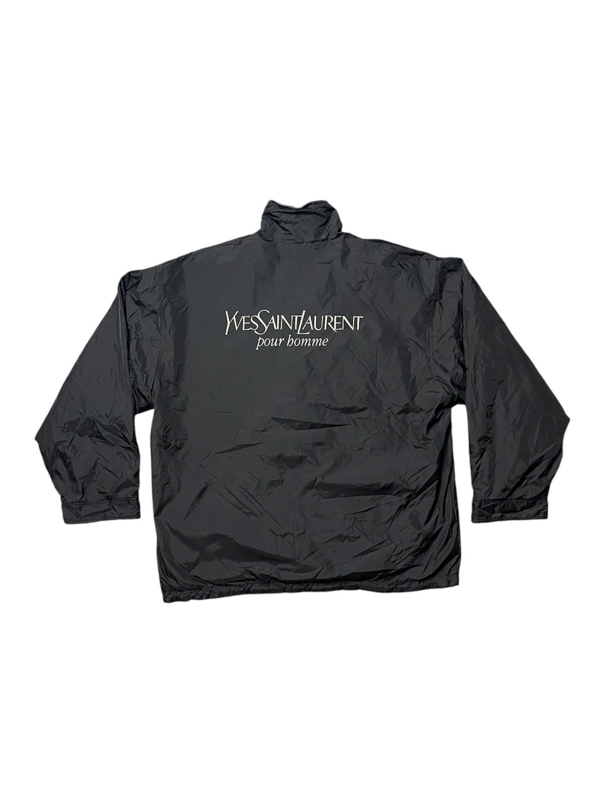 Yves Saint Laurent 90s YVES SAINT LAURENT POUR HOMME BIG LOGO JACKET RARE Size US XXL / EU 58 / 5 - 1 Thumbnail