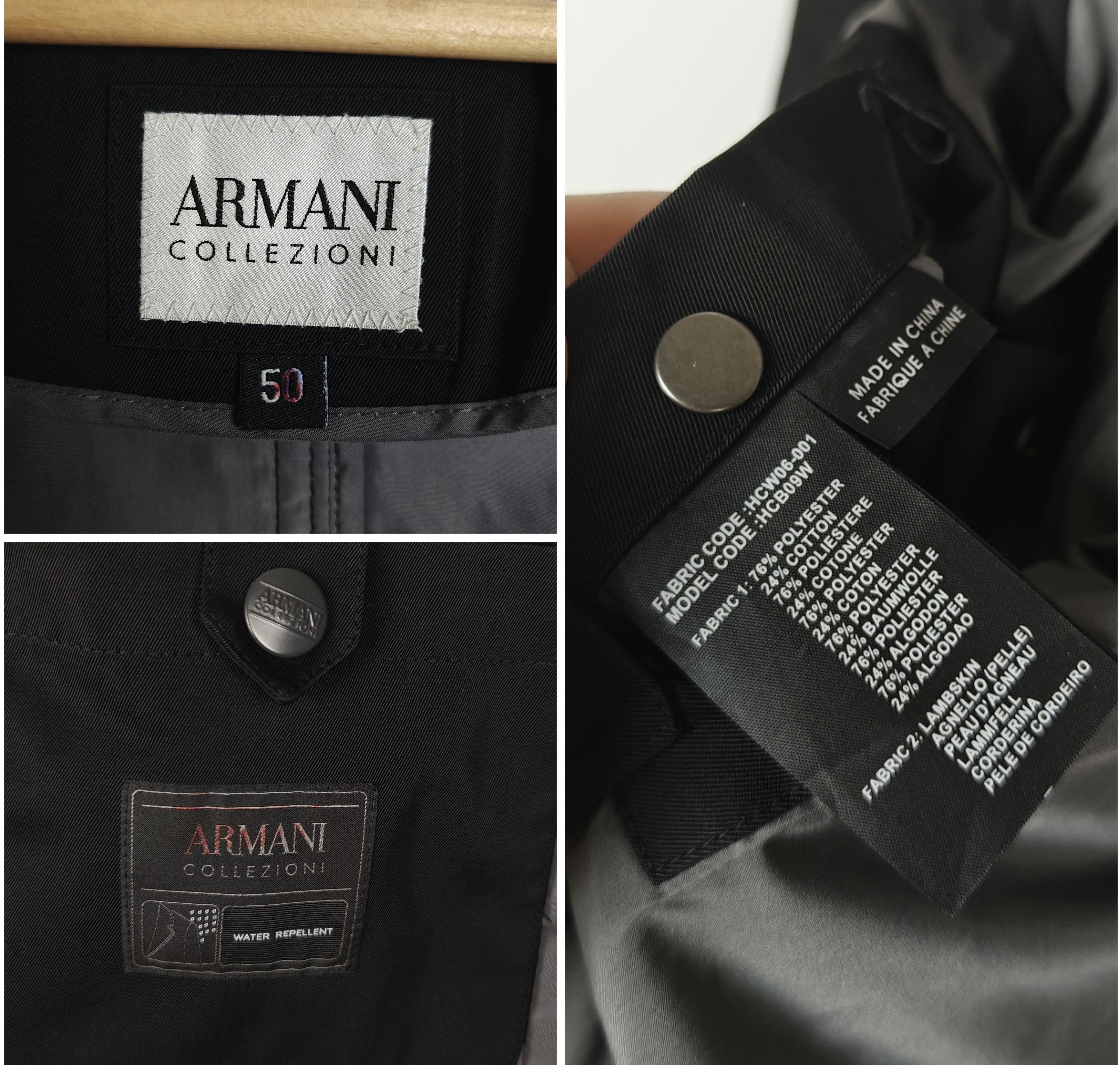 Armani Collezioni Armani Collezioni Jacket Water Repellent Black size 50 Size US L / EU 52-54 / 3 - 13 Thumbnail