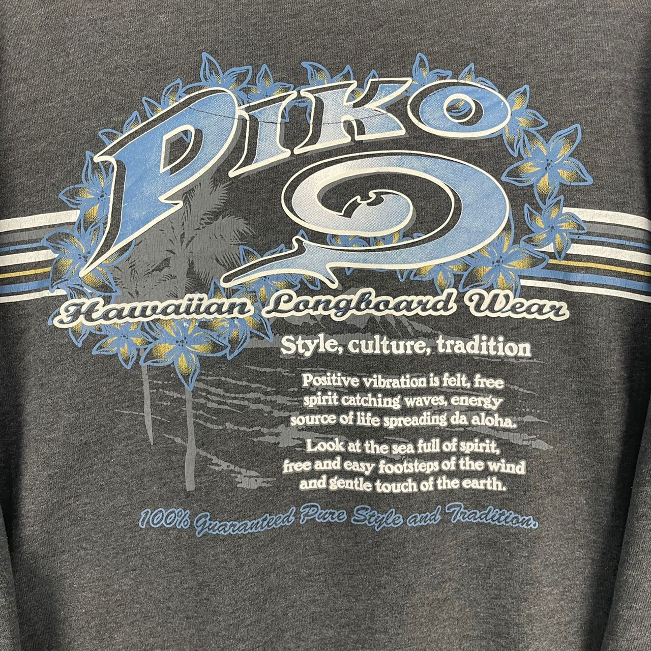 Vintage Vintage Piko Surf Surfer Style Backhit Print Sweatshirt Size US XXL / EU 58 / 5 - 7 Thumbnail