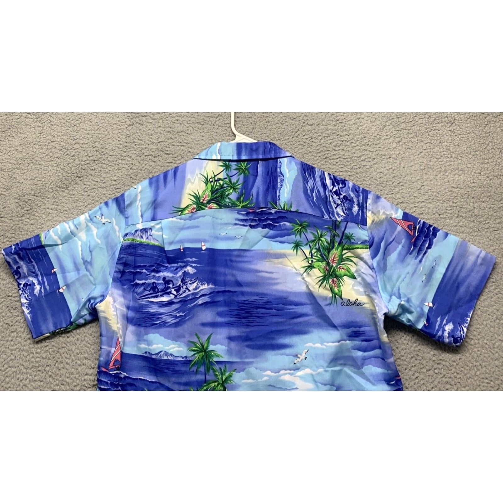 Vintage Royal Creations Shirt Mens Hawaiian Size Medium Button Down 1 Pocket Blue Size US M / EU 48-50 / 2 - 5 Thumbnail