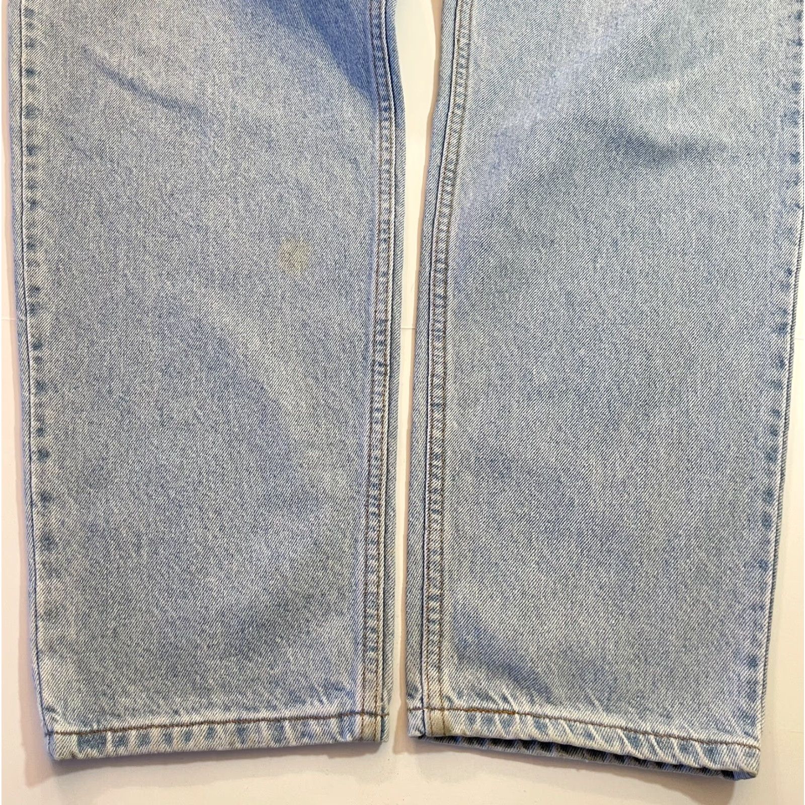Levi's VINTAGE Levi's 550 Jeans - Denim - 42x32 - Relaxed Taper Fit - Orange Tab - 90s Era Mens Blue Denim Jeans Size US 42 / EU 58 - 4 Thumbnail