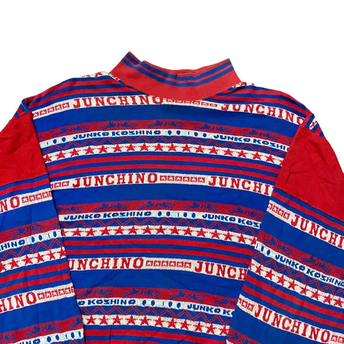 Designer × Mr. Junko × Vintage Vintage Junchino Junko Koshino Striped Sweatshirts Size US L / EU 52-54 / 3 - 4 Thumbnail