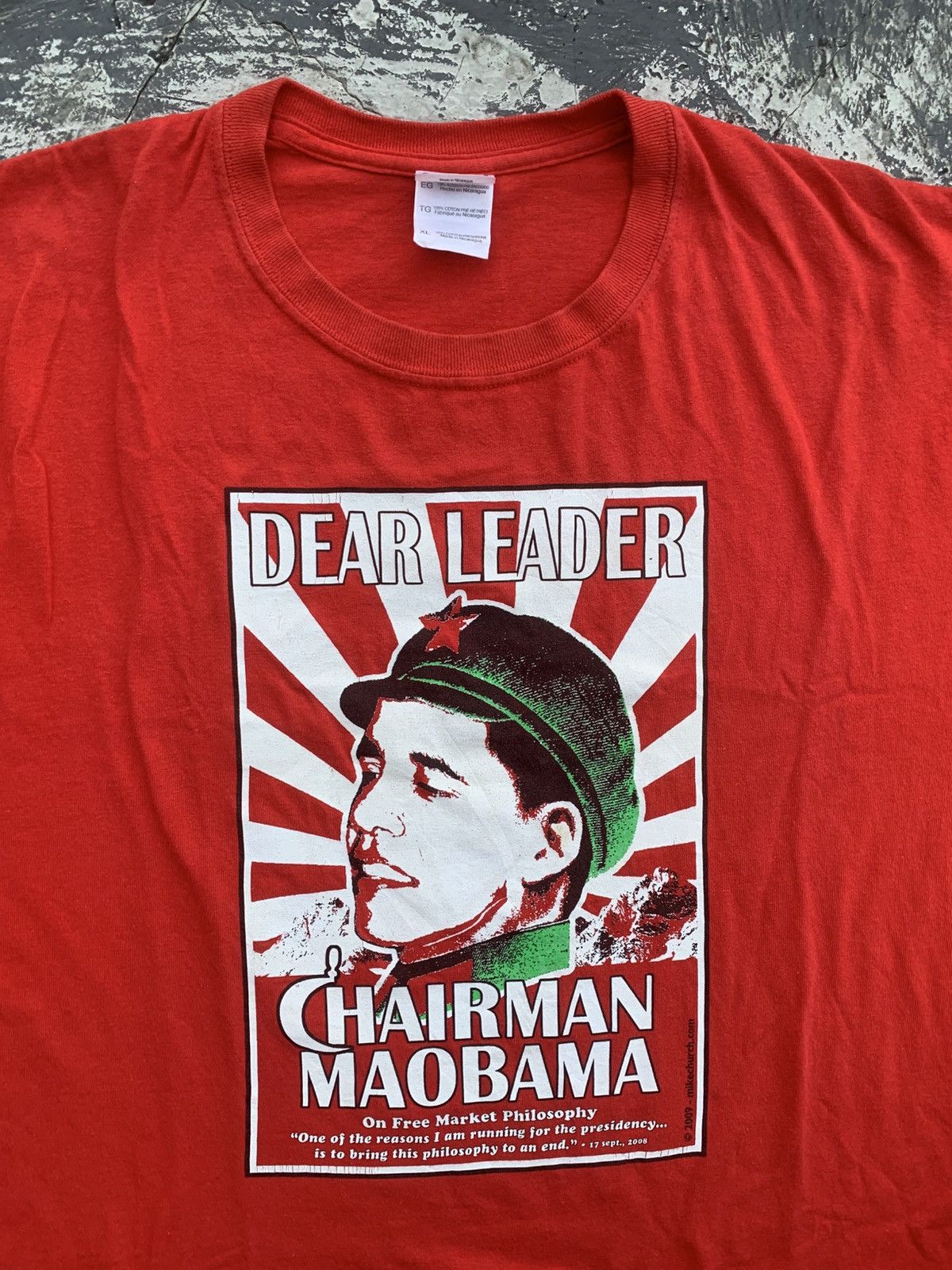Vintage Vintage Chairman Maobama ©️2009 - mikechurch Size US XL / EU 56 / 4 - 1 Thumbnail
