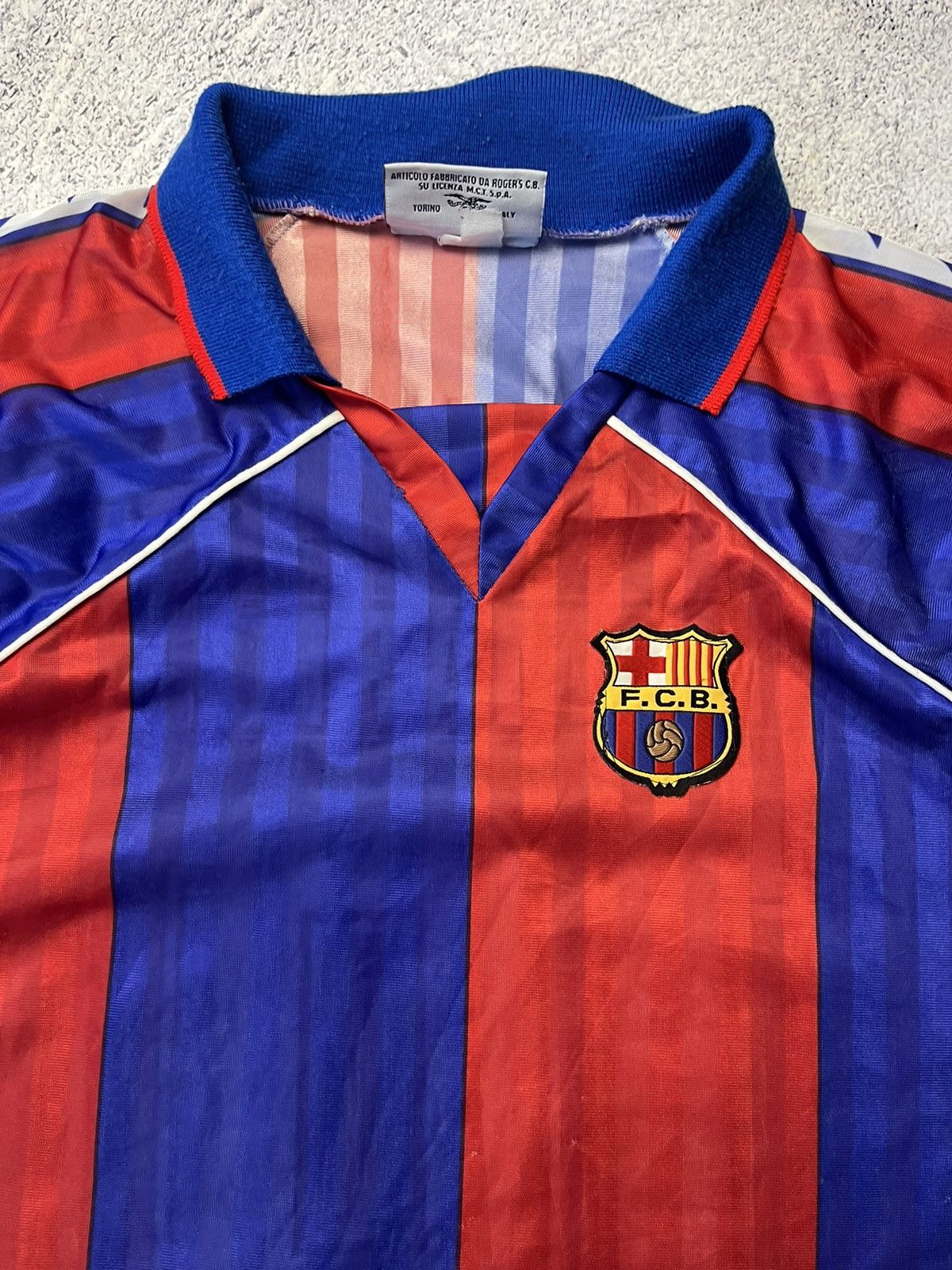 Vintage FC BARCELONA Vintage Romario #10 Football Soccer Jersey Size US L / EU 52-54 / 3 - 16 Thumbnail