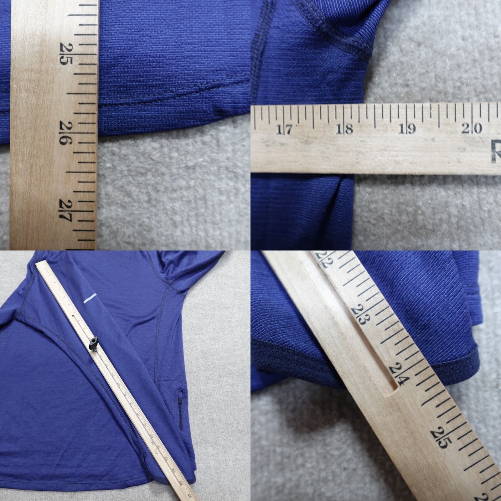 Nike Nike Mens Sweater Medium Blue 1/4 Zip Thumb Holes Livestrong Poly Wool Blend Size US M / EU 48-50 / 2 - 8 Thumbnail