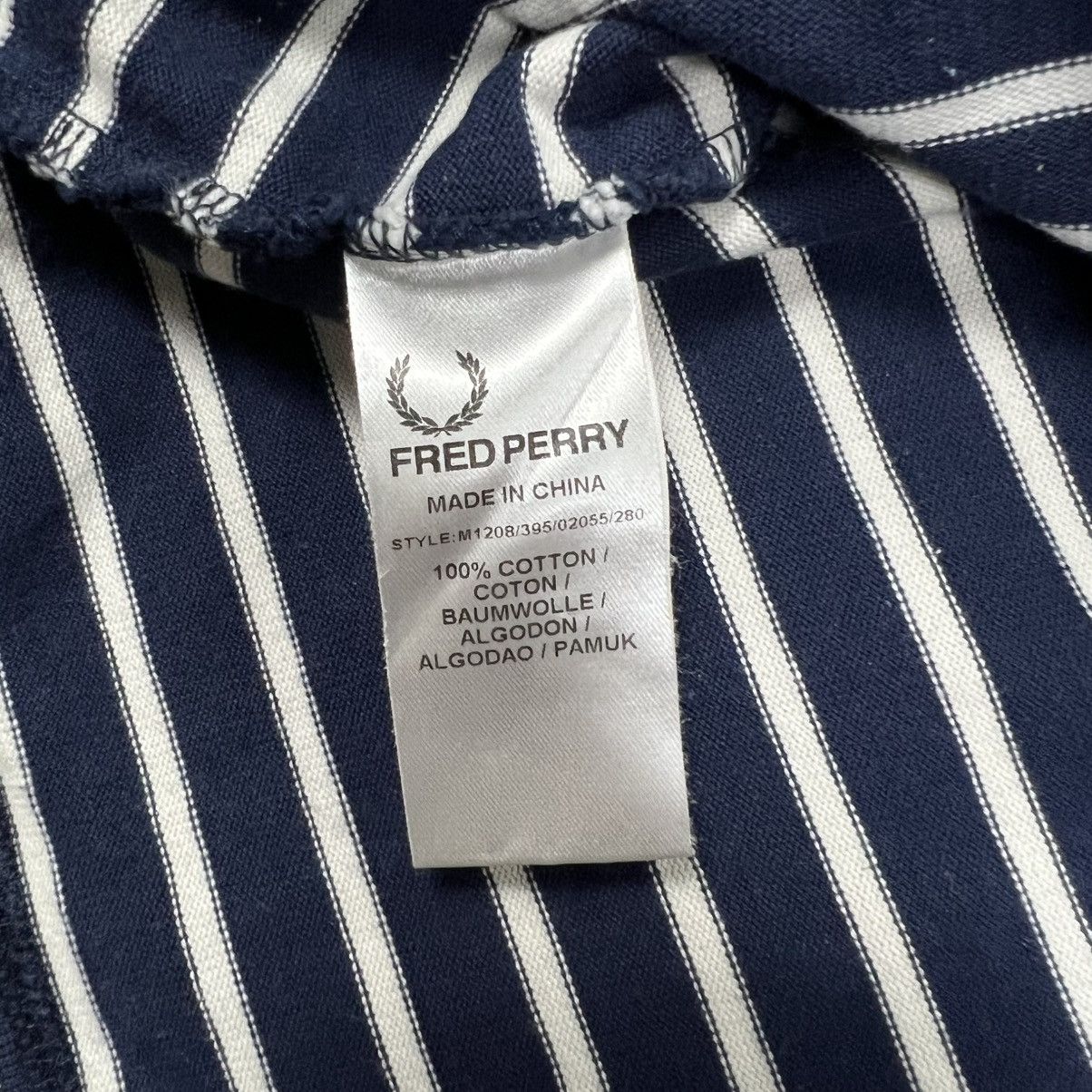 Fred Perry Fred Perry Striped Long Sleeve Tee Navy/White Men’s Size M Size US M / EU 48-50 / 2 - 4 Thumbnail