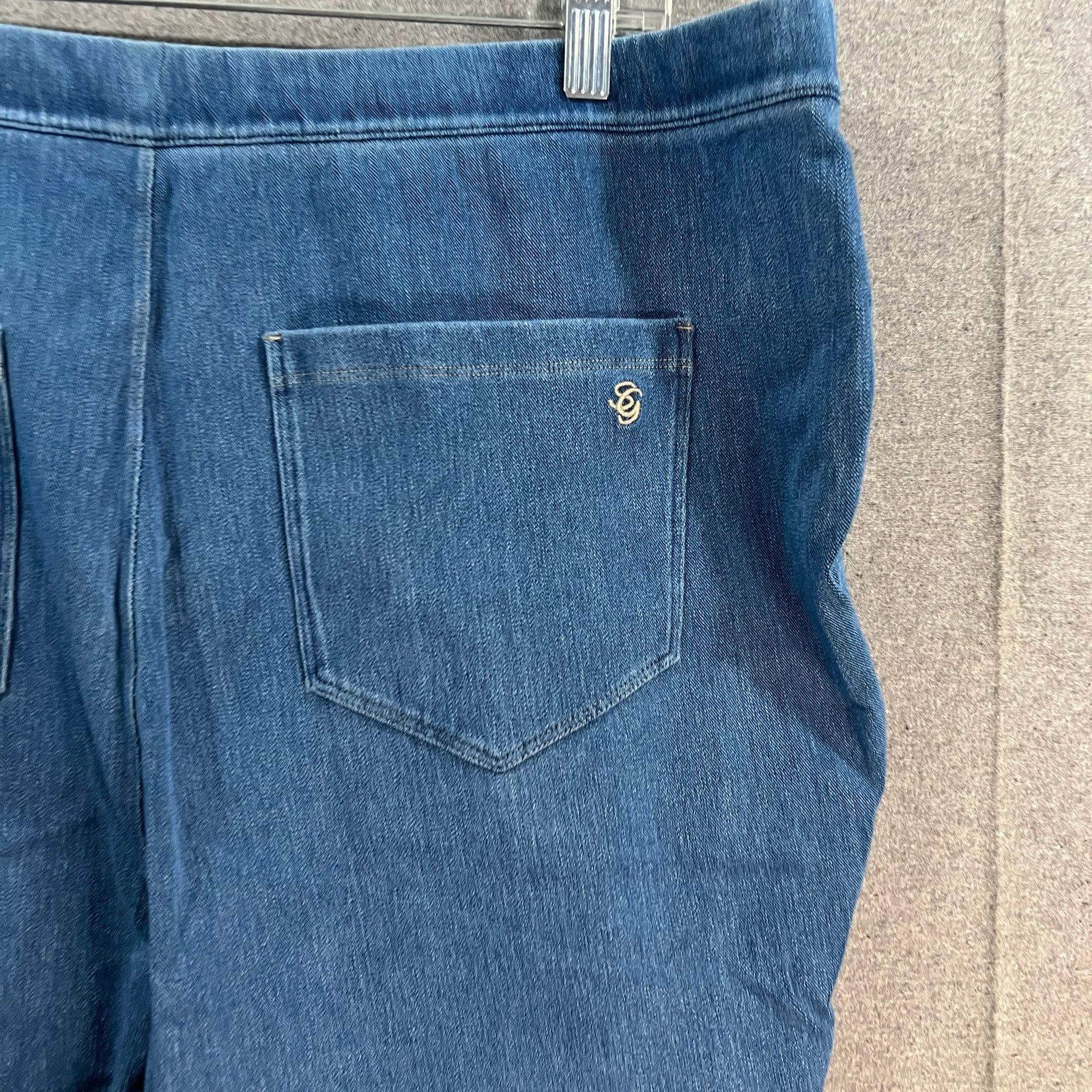 Other Susan Graver Regular Cool Touch Denim Pull-On Ankle Jean Size 22" - 4 Thumbnail