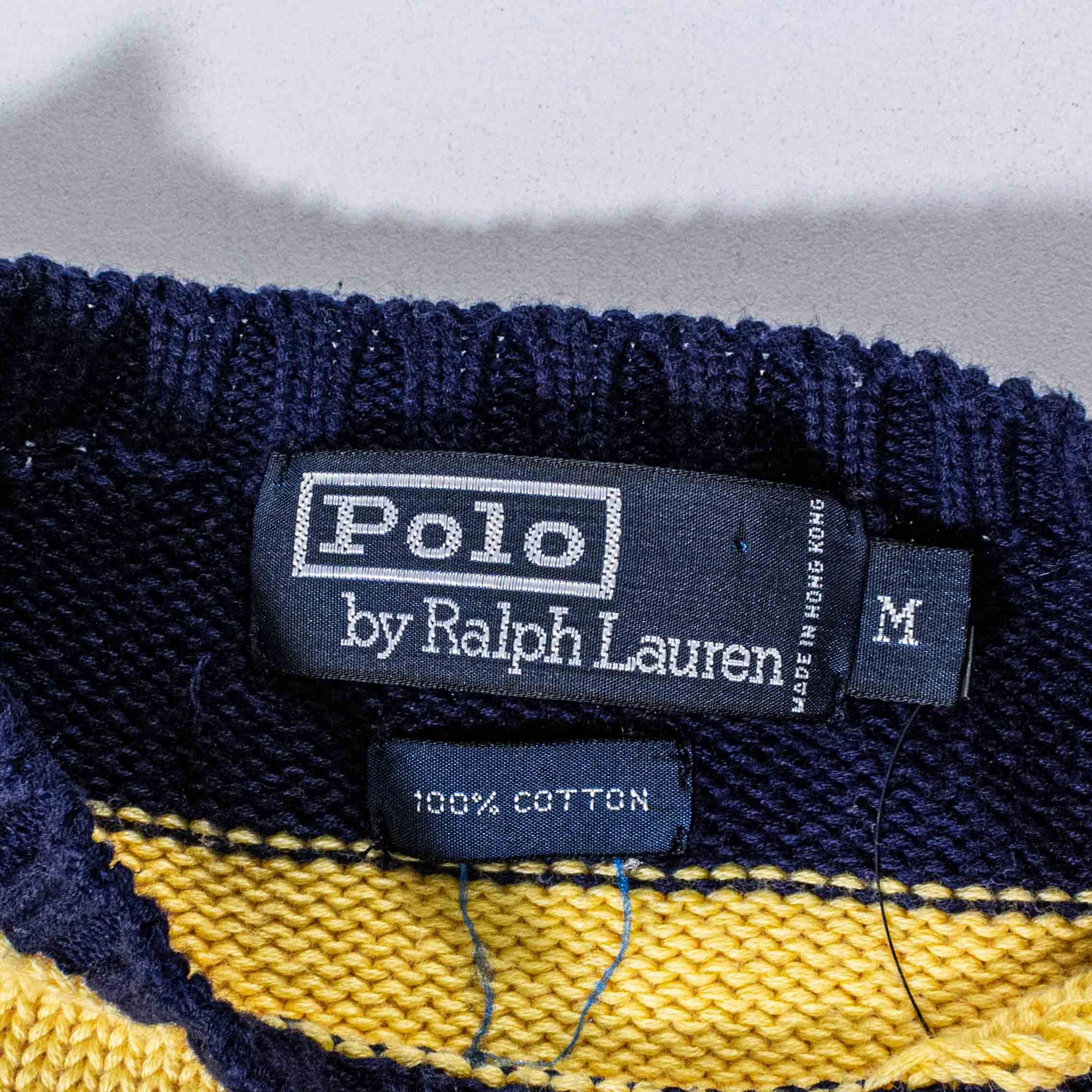 Polo Ralph Lauren Vintage 90s Polo Ralph Lauren Pony Striped Knit Sweater Size US M / EU 48-50 / 2 - 6 Thumbnail