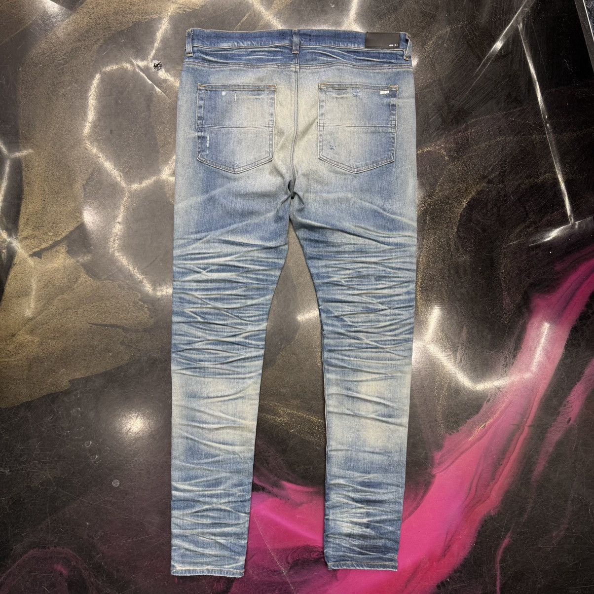 Amiri Amiri Stack Jeans Indigo Size US 38 / EU 54 - 2 Thumbnail