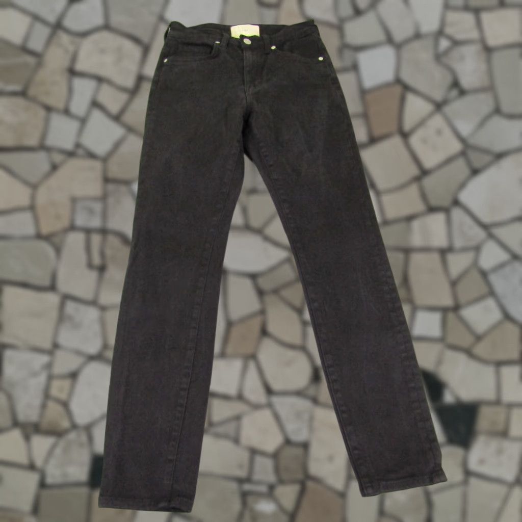 Vintage VINTAGE CQY Women's Jeans Skinny Fit High Rise Black Denim Size 25 Stretch Pockets Made in USA Size 24" / US 00 / IT 34 - 1 Thumbnail